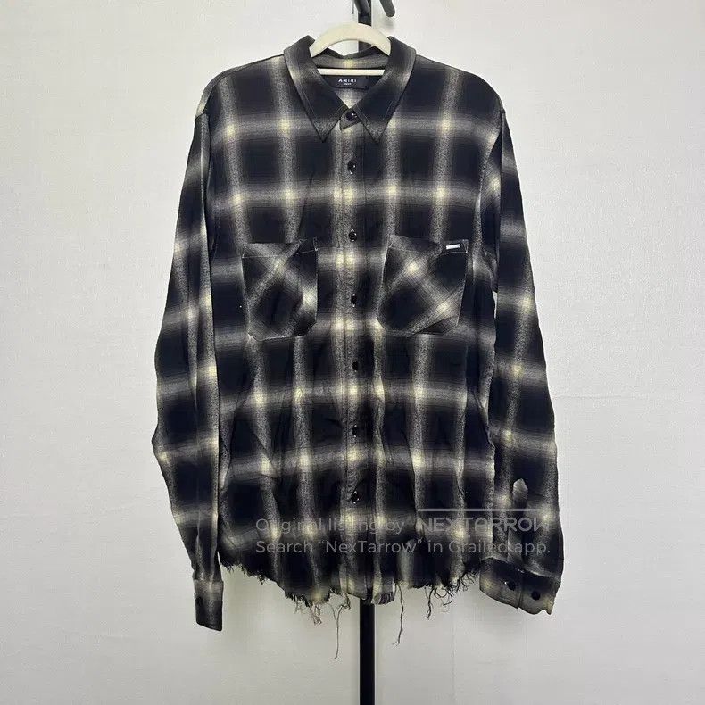 Amiri Amiri Black and white checkered shirt Size US M / EU 48-50 / 2 - 1 Thumbnail