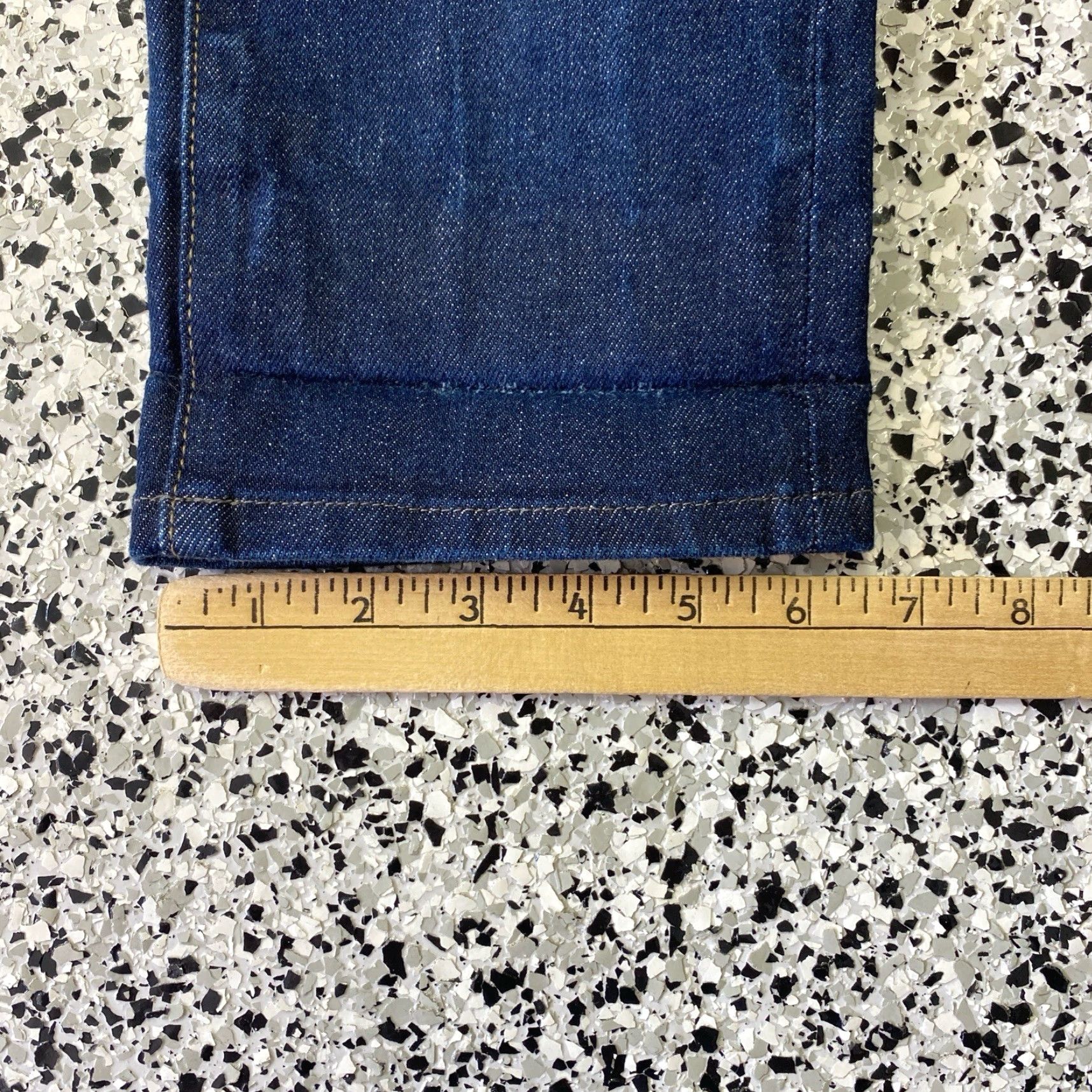 Uniqlo Uniqlo Men’s Raw Selvedge Denim Jeans Slim Straight Mid Rise 30x34 Blue Cotton Denim 5-Pocket Mens Regular Jeans Size US 30 / EU 46 - 2 Thumbnail