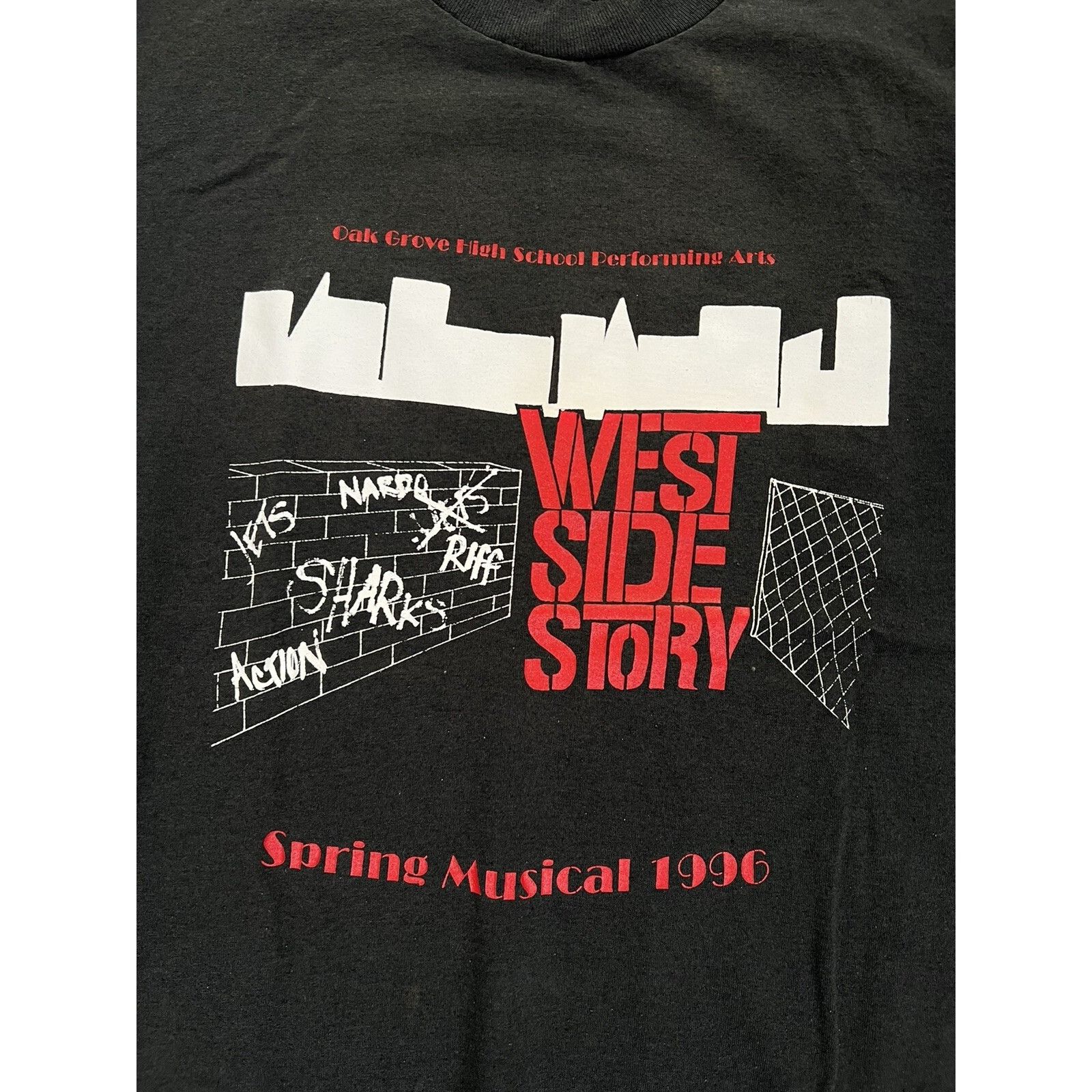 Fruit Of The Loom Vintage West Side Story Musical T-Shirt Size XL Oak Grove Hi Size US XL / EU 56 / 4 - 2 Thumbnail