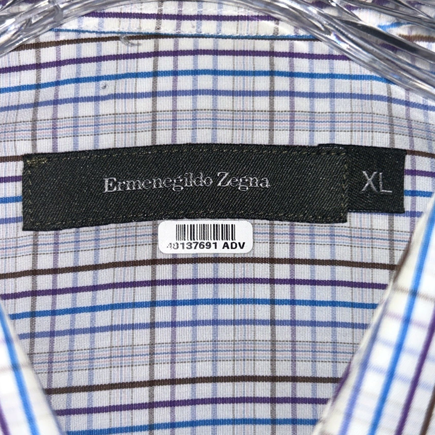Ermenegildo Zegna Ermenegildo Zegna Shirt XL Button-Up Long Sleeve Collared Multicolor Check Casual Men Size US XL / EU 56 / 4 - 3 Thumbnail