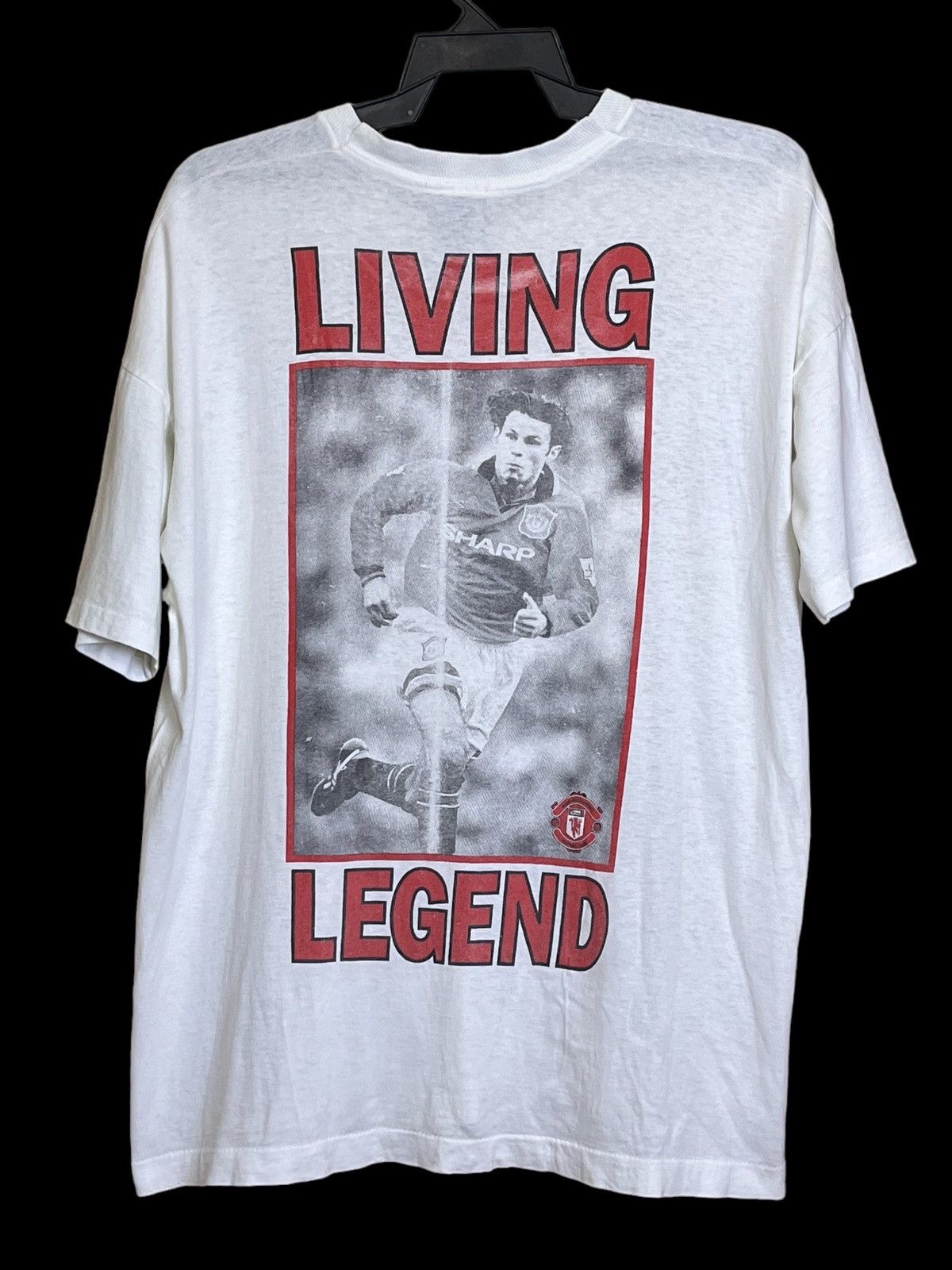 Vintage VINTAGE 90s RYAN GIGGS MANCHESTER UNITED BIG PRINT T SHIRT Size US XXL / EU 58 / 5 - 2 Thumbnail