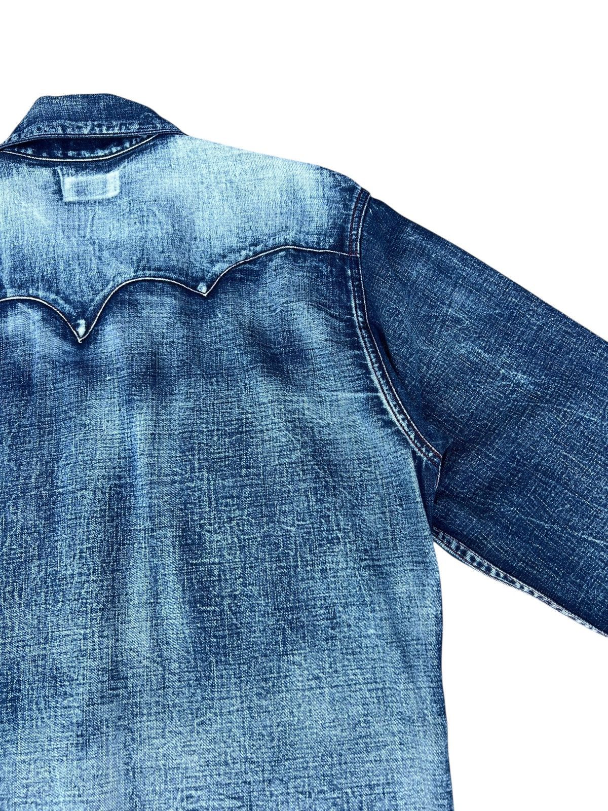 Levi's 2001 Levi’s Red Tab Slim Denim Western Shirt Snap Button Size US L / EU 52-54 / 3 - 22 Thumbnail