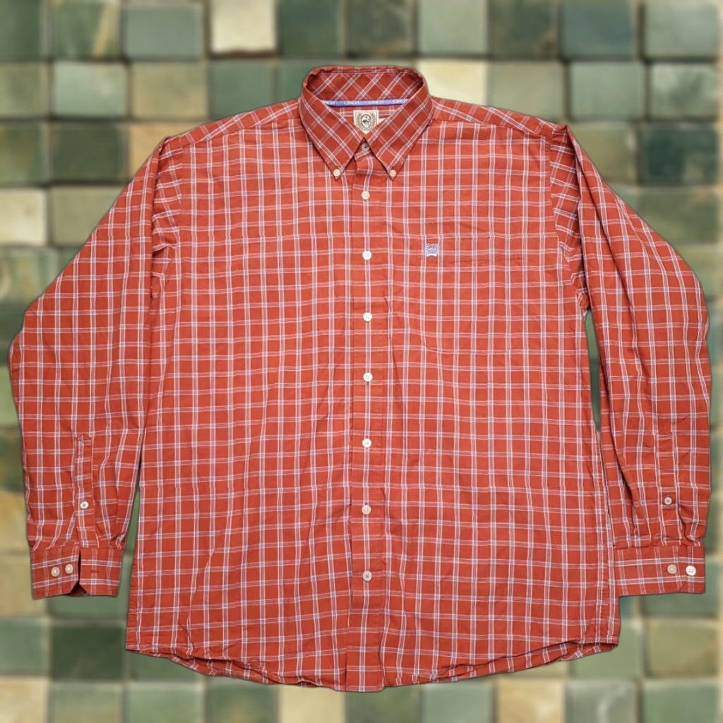 Vintage Cinch Shirt Mens M Red Plaid Long Sleeve Button Western Cowboy Ranch Rodeo Casual Clothing Size US M / EU 48-50 / 2 - 1 Thumbnail