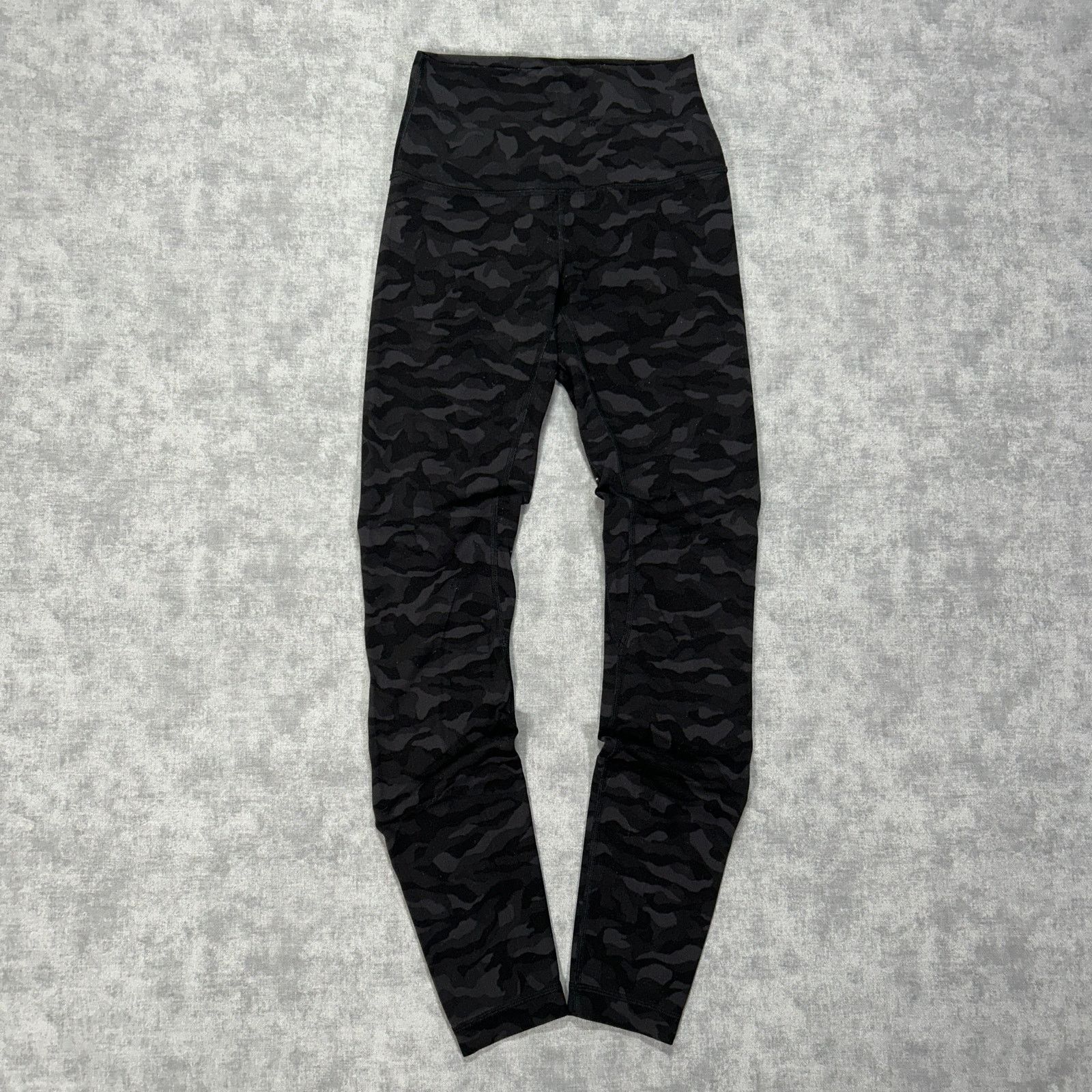 Lululemon Align Camo Workout Athletic Gym Leggings Wms 2 in Black, Women's (Size 26)