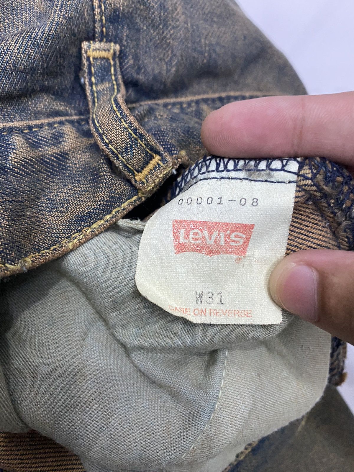 Engineered Garments × Levi's 🔥RUSTY LEVIS ENGINEERED BAGGY DISTRESS DENIM Size US 29 - 8 Thumbnail