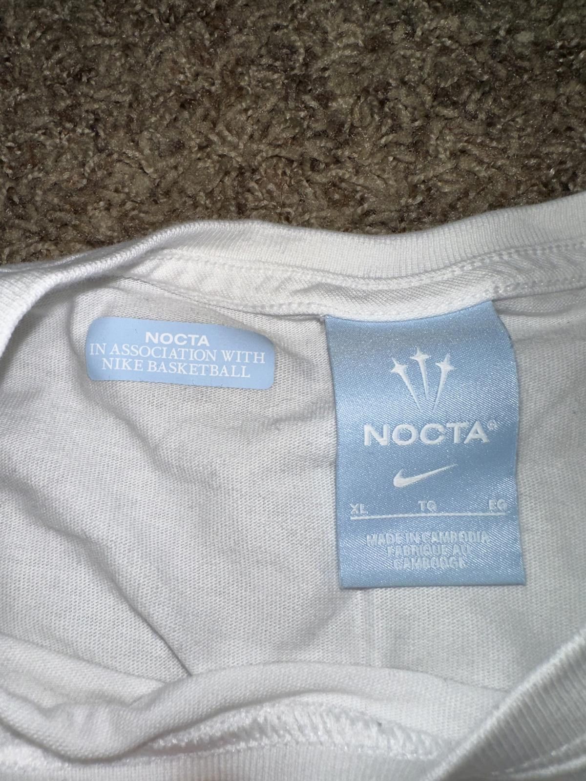 Nike Nike NOCTA Men's Basketball White T-shirt Size US XL / EU 56 / 4 - 4 Thumbnail