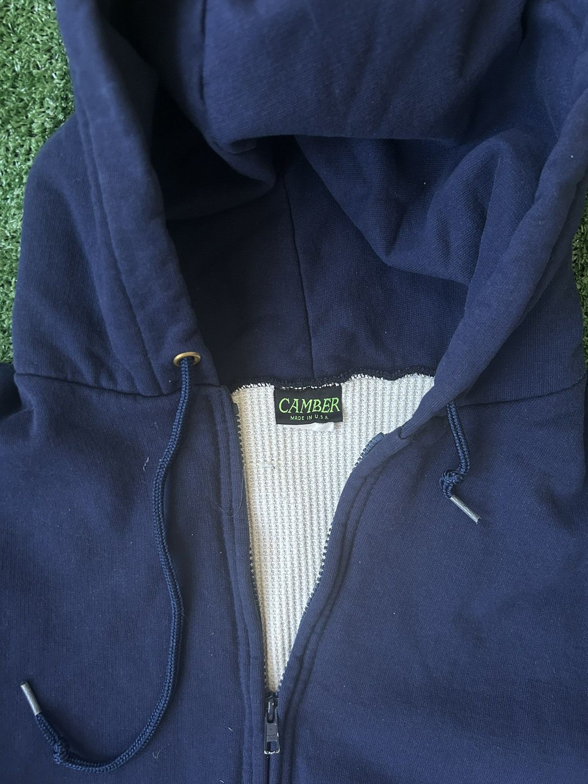 Camber × Vintage Vintage 80s Camber Waffle Knit Hoodie Size US XL / EU 56 / 4 - 2 Thumbnail