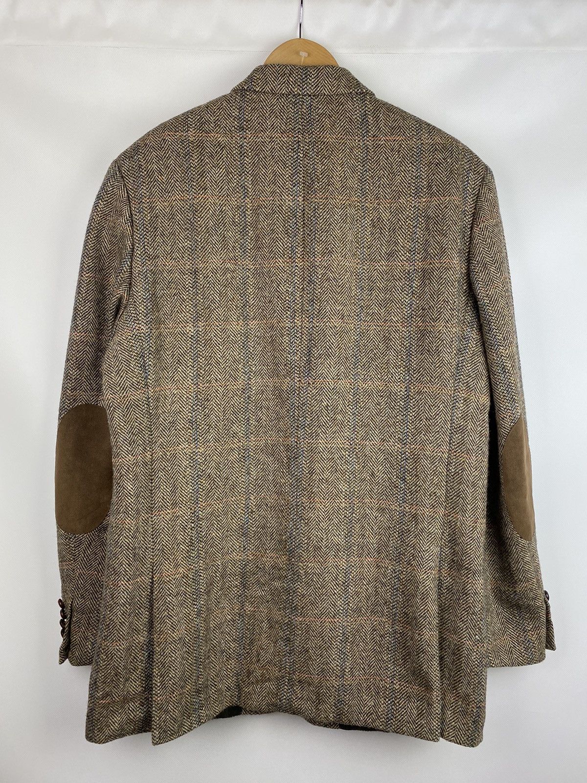 Harris Tweed Barutti Harris Tweed Herringbone wool blazer jacket Size 44R - 13 Thumbnail