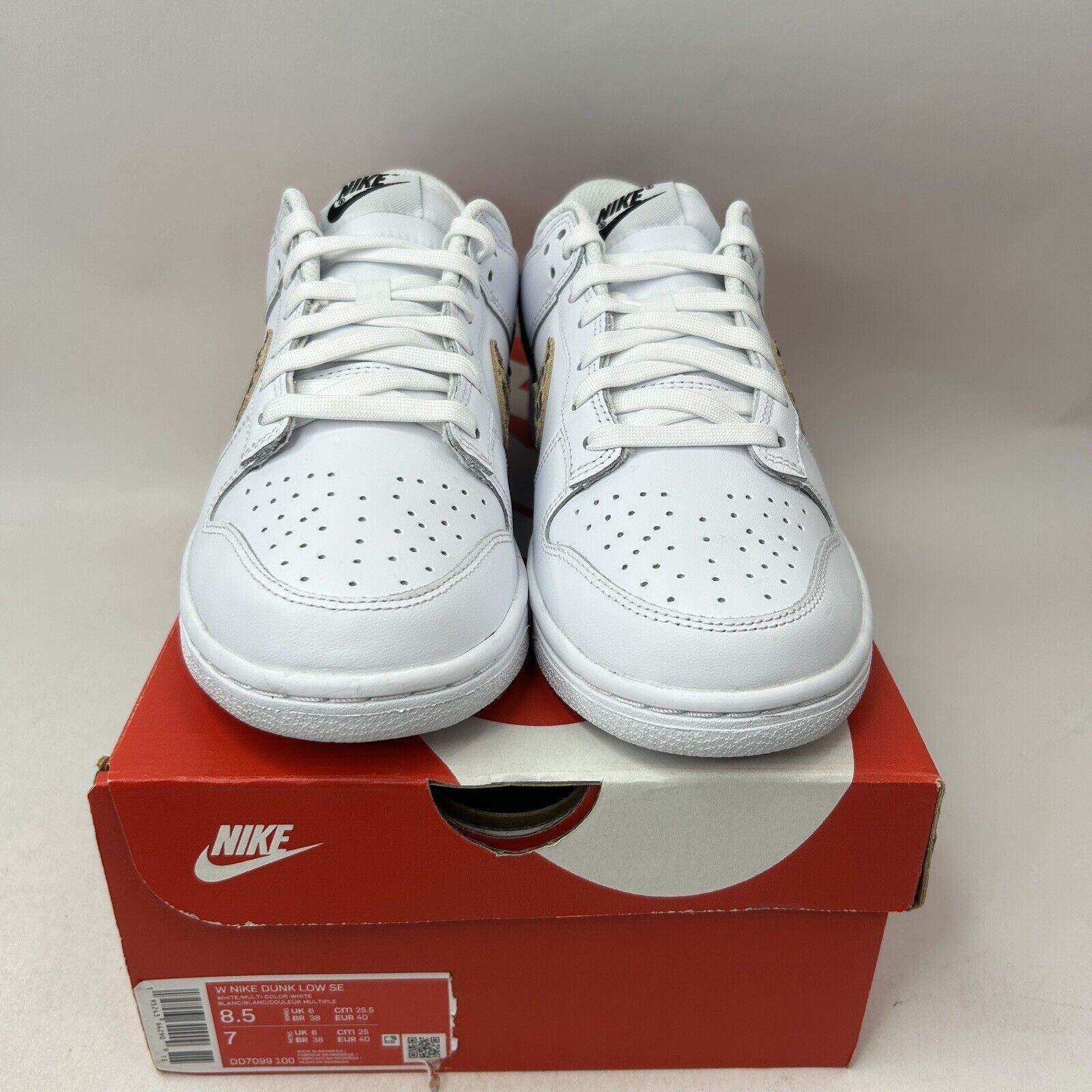 Nike Nike Dunk Low SE WMNS “Primal White Leopard” 2024 Size US 8.5 / IT 38.5 - 2 Thumbnail