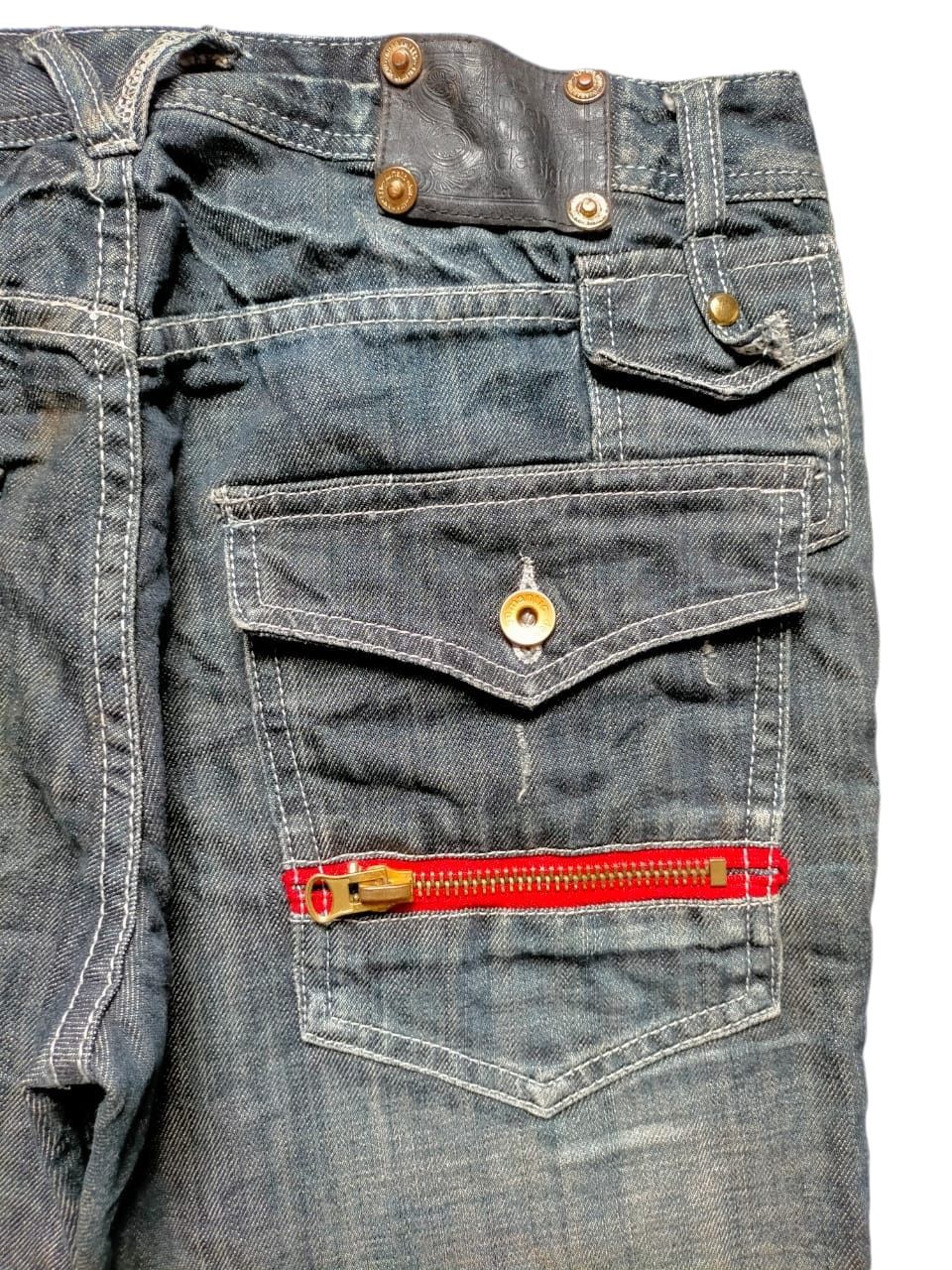 If Six Was Nine Flare Jeans Semantic Design Multipocket Zipped Boot cut Size US 33 - 14 Thumbnail