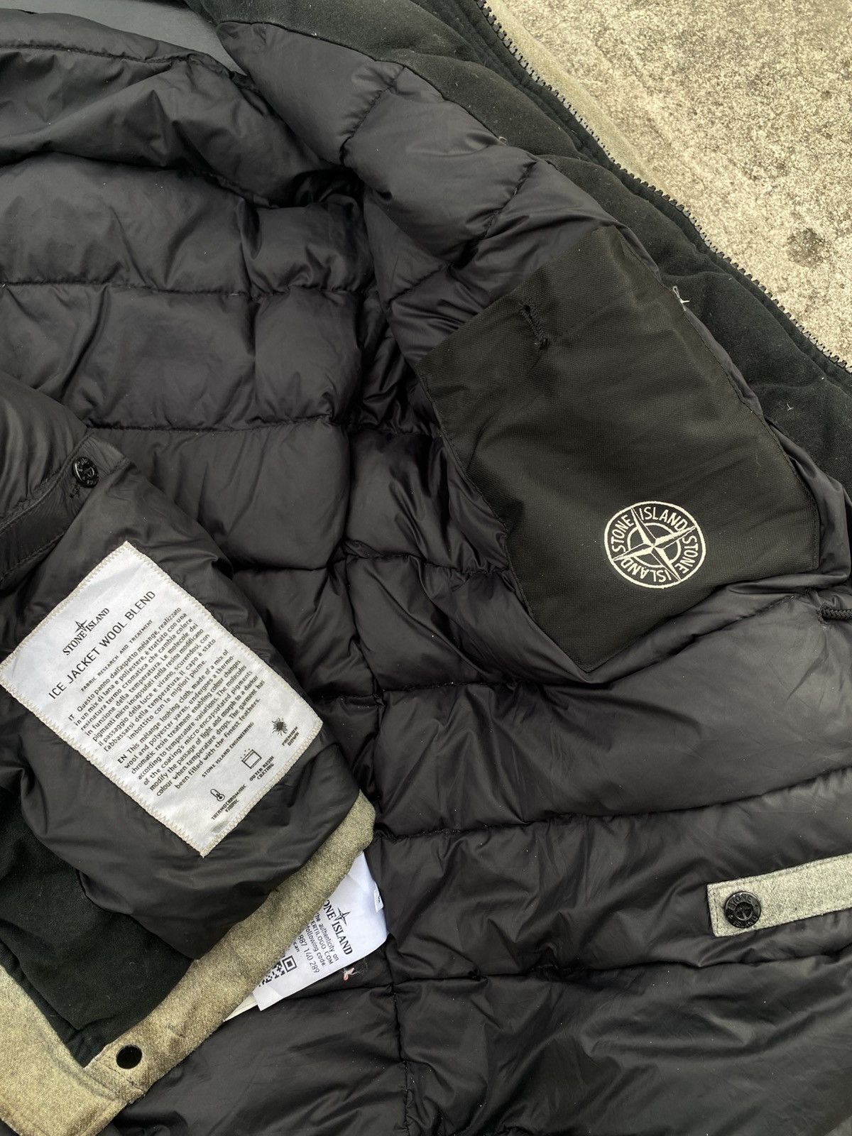 Stone Island Stone Island Ice Wool Blend Down Jacket 2014 Size US XL / EU 56 / 4 - 7 Thumbnail