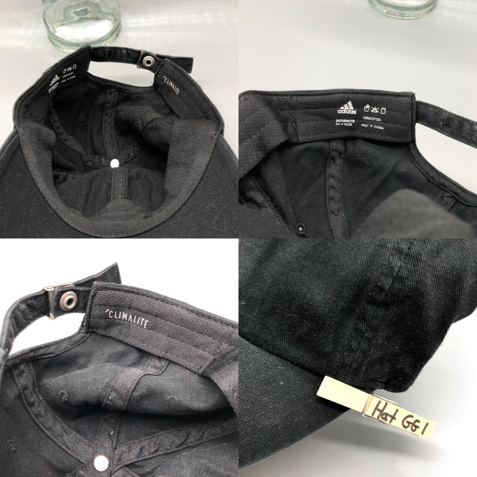 Adidas ADIDAS Baseball Hat Cap Adjustable Twill Black Logo Dad Strap Back - Men’s Adult One Size, Black, Lightweight, Breathable, Casual Sport Baseball Cap Size ONE SIZE - 8 Thumbnail