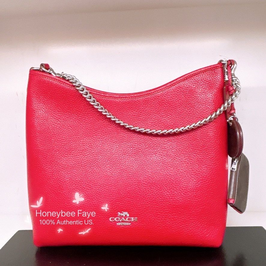 Coach Laurel Large Shoulder Bag With Mirror Charm And Pouch CBI93 Size ONE SIZE - 2 Thumbnail