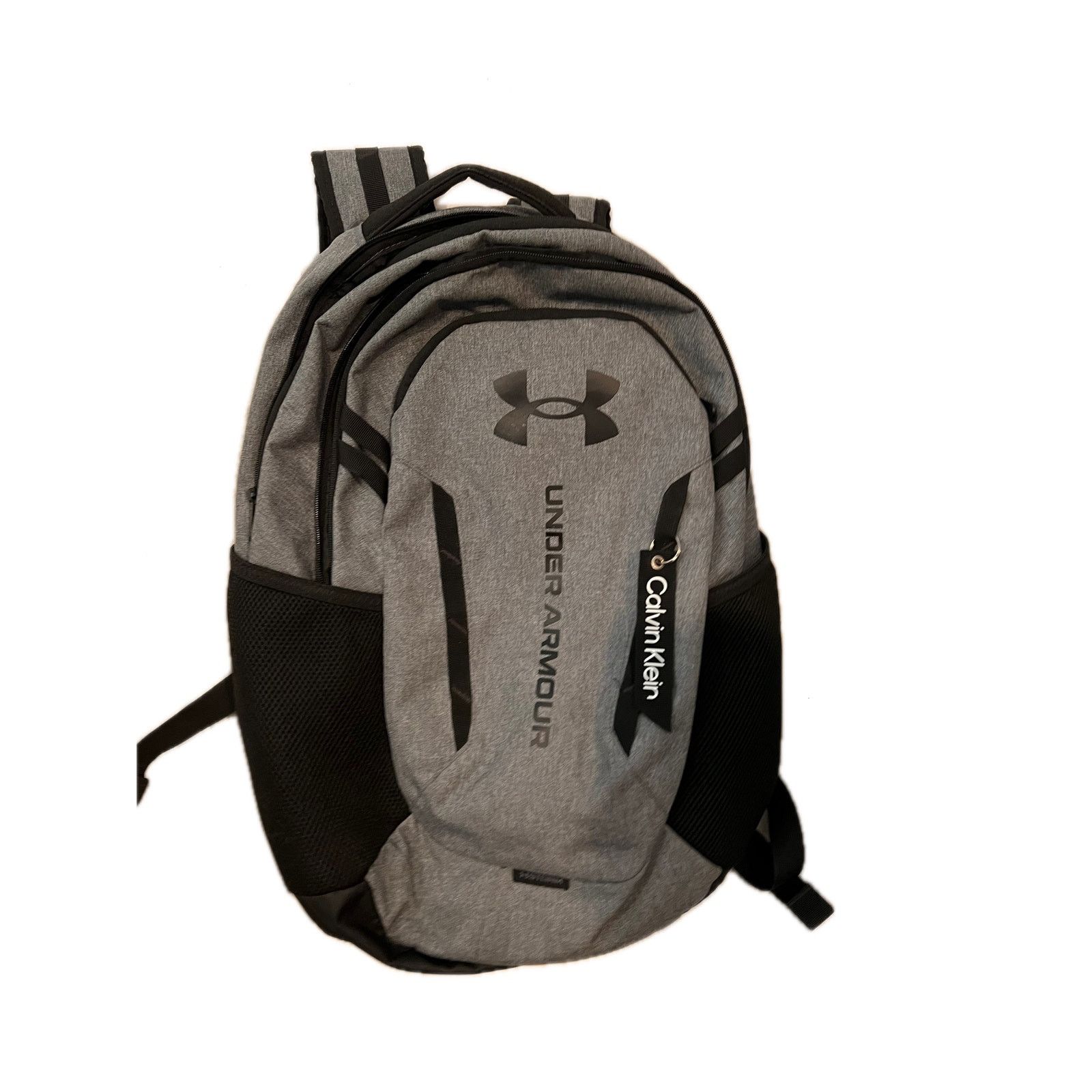 Under Armour Under Armour Gray Black Hustle 6.0 Backpack Size ONE SIZE - 1 Thumbnail