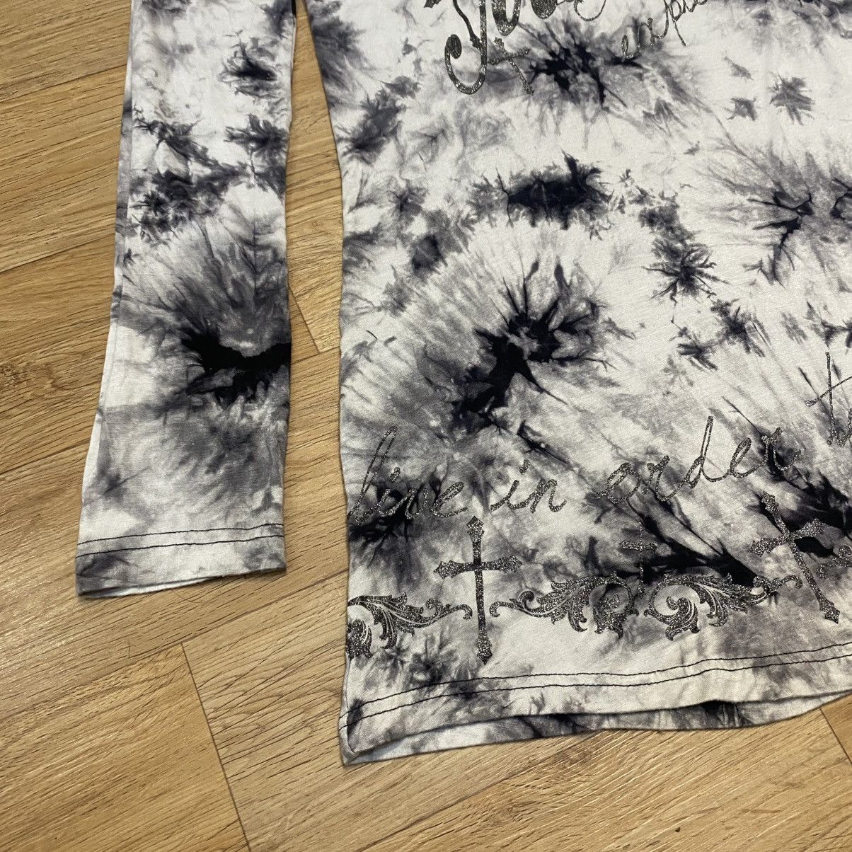 Japanese Brand 2000s Ghost Of Harlem - Vkei Style Tie Dye Poem Long Sleeve Size S / US 4 / IT 40 - 3 Thumbnail