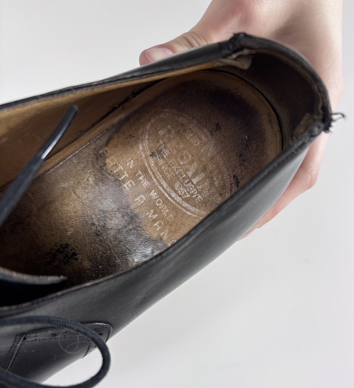Handmade Regain Handmade Men’s Black Leather Oxford Dress Shoes Size US 9 / EU 42 - 22 Thumbnail