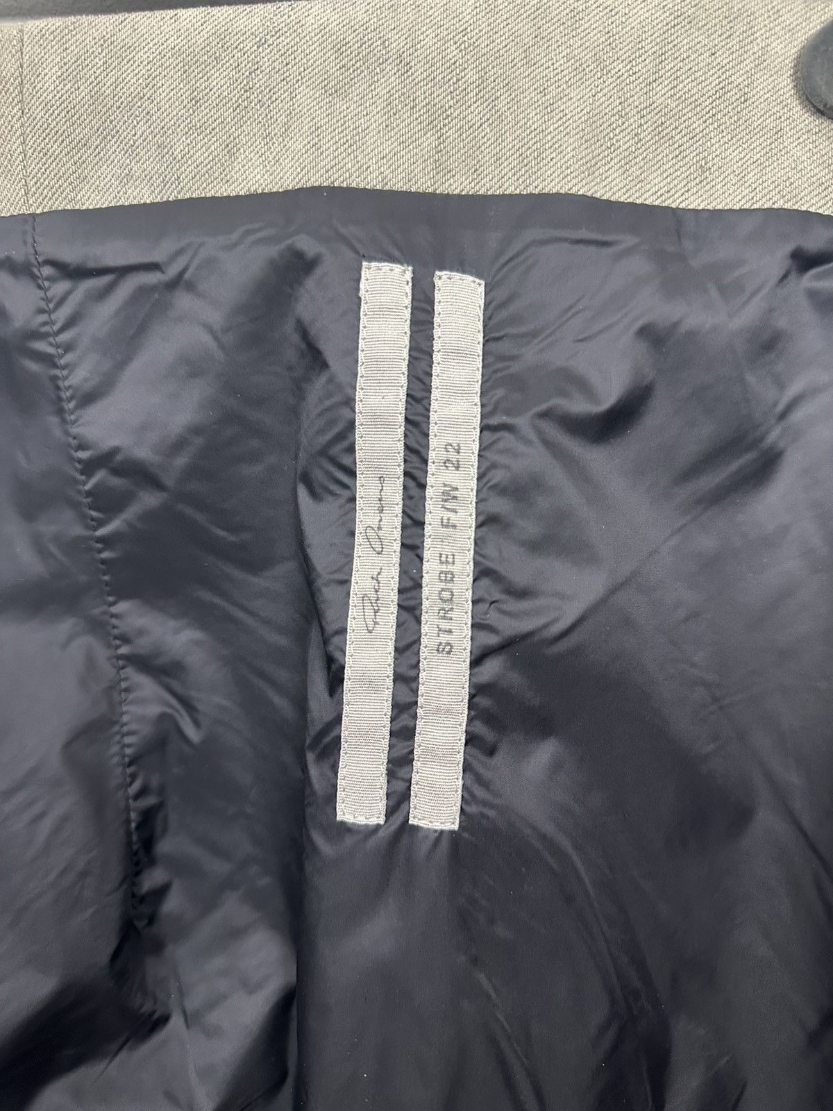 Rick Owens FW22 ‘STROBE’ Mineral Denim Cargo Bag Size 32 - 9 Thumbnail