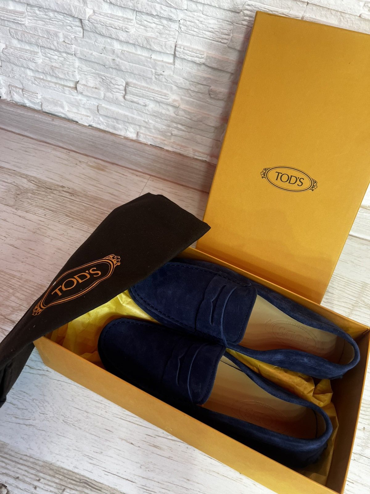 Tod's Tod’s Nuovo Gommino Galassia Loafers UK 6 Blue Suede Shoes Size US 6 / EU 39 - 11 Thumbnail