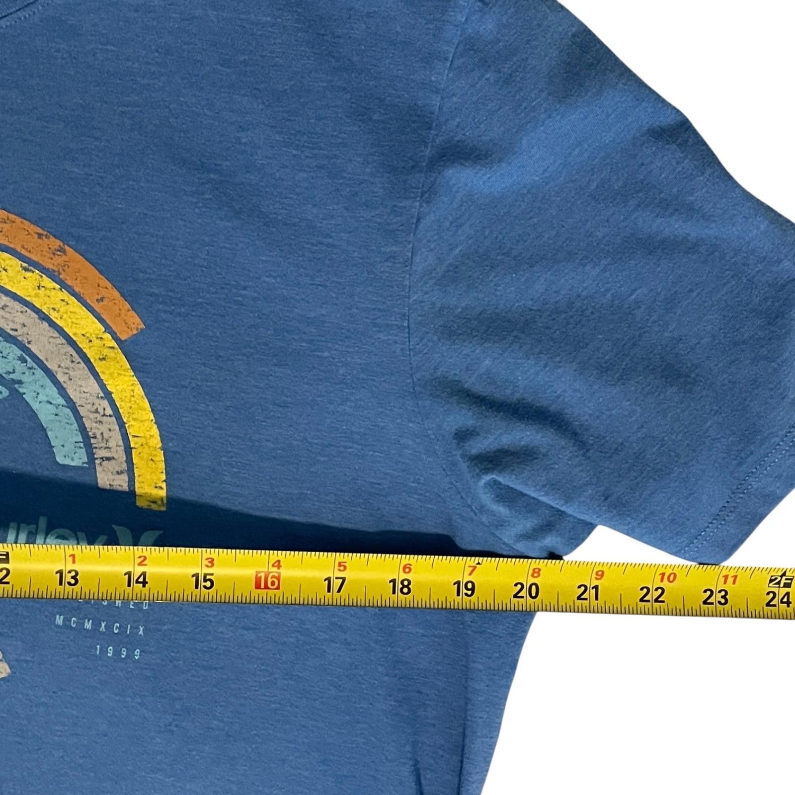 Hurley Hurley Men’s Lg Blue Graphic T-Shirt Size Logo Tee Excellent Size US L / EU 52-54 / 3 - 6 Thumbnail