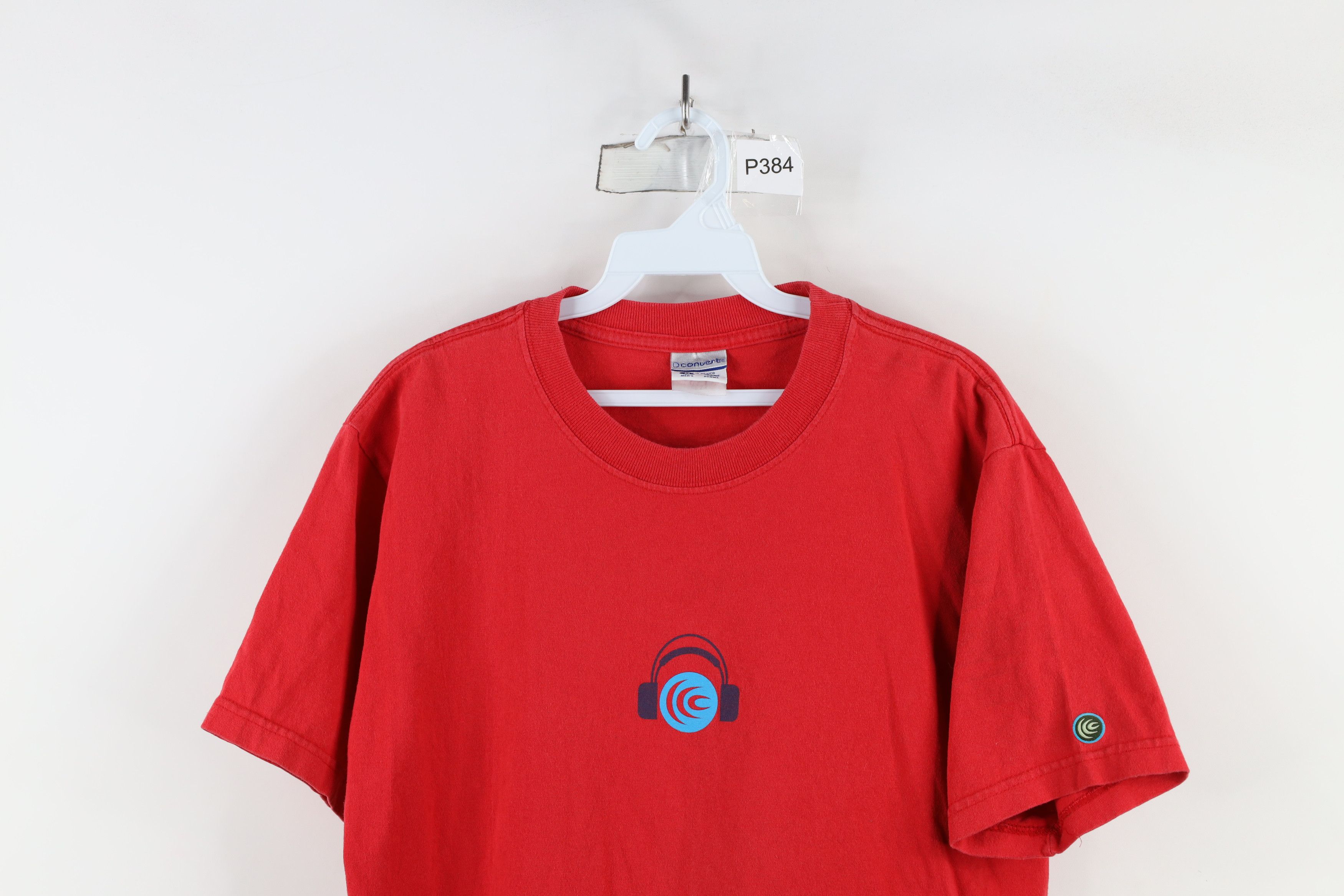 Columbia × Vintage Vintage 90s Y2K Columbia Convert Headphones T-Shirt Red Size US M / EU 48-50 / 2 - 2 Thumbnail