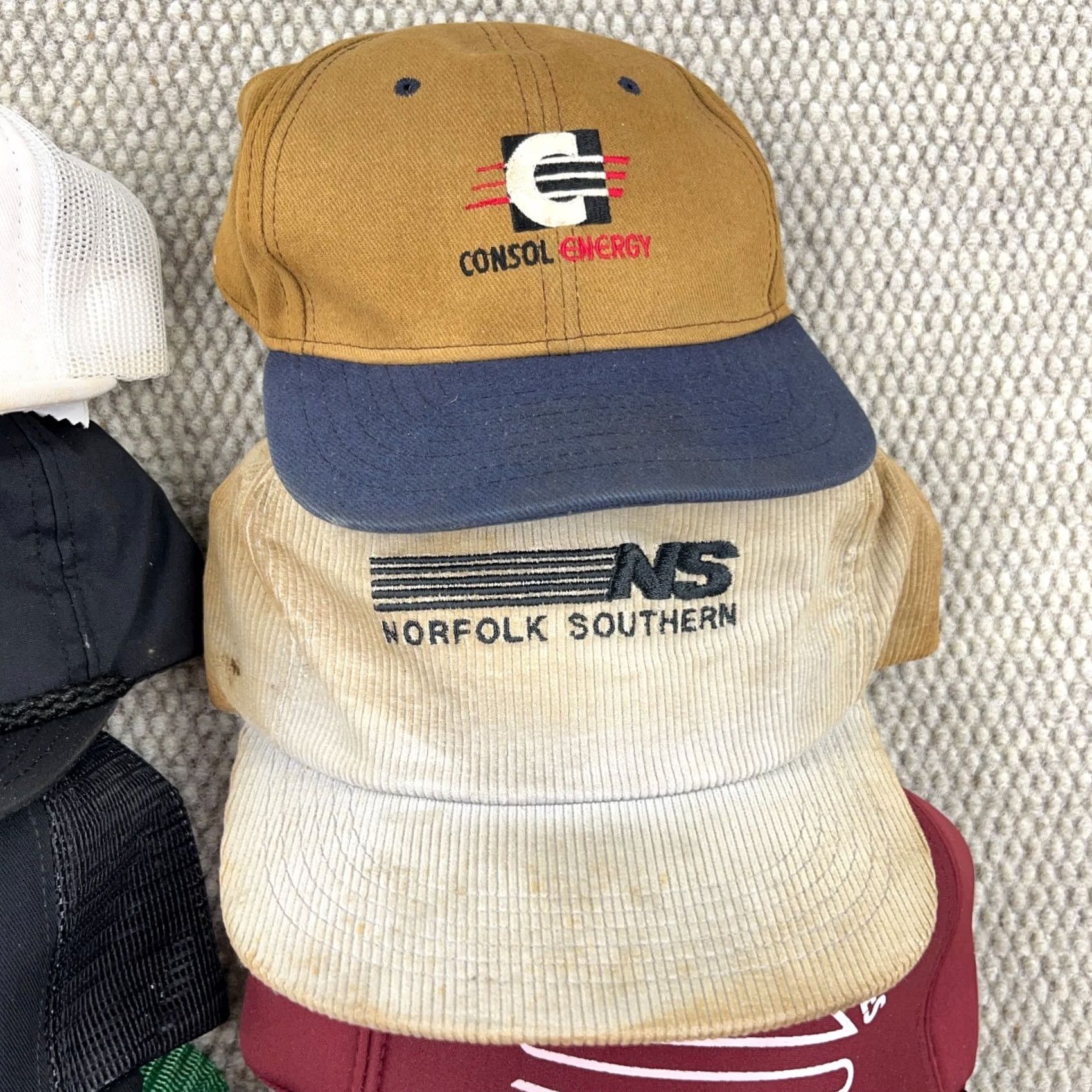 Coal VINTAGE Trucker Hat Lot Snapback Cap 80s 90s Y2K Patch USA Coal Mine Rope Men Size ONE SIZE - 4 Thumbnail