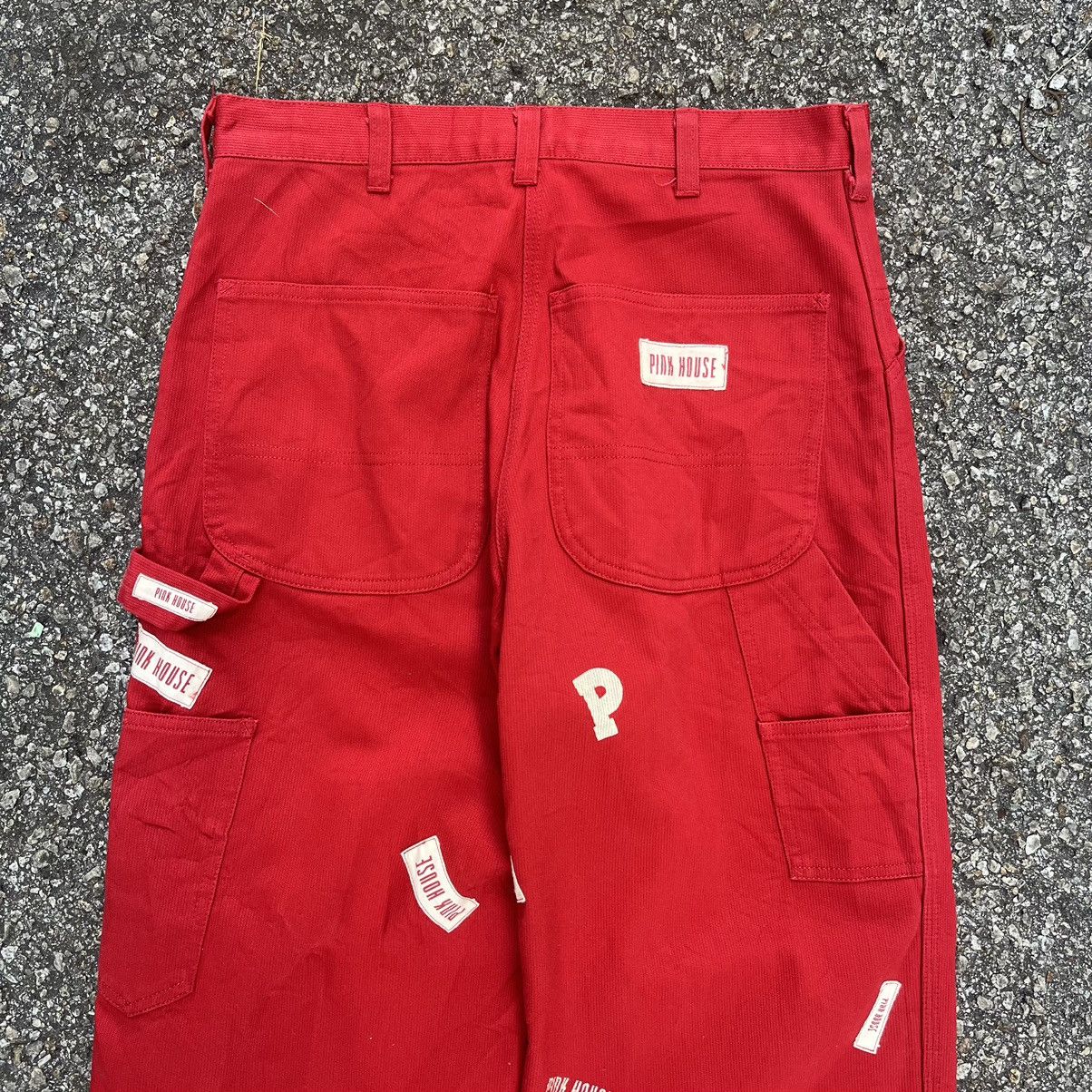 Karl Helmut Pink House Carpenter Pants Red Japanese Workwear Size US 29 - 1 Thumbnail