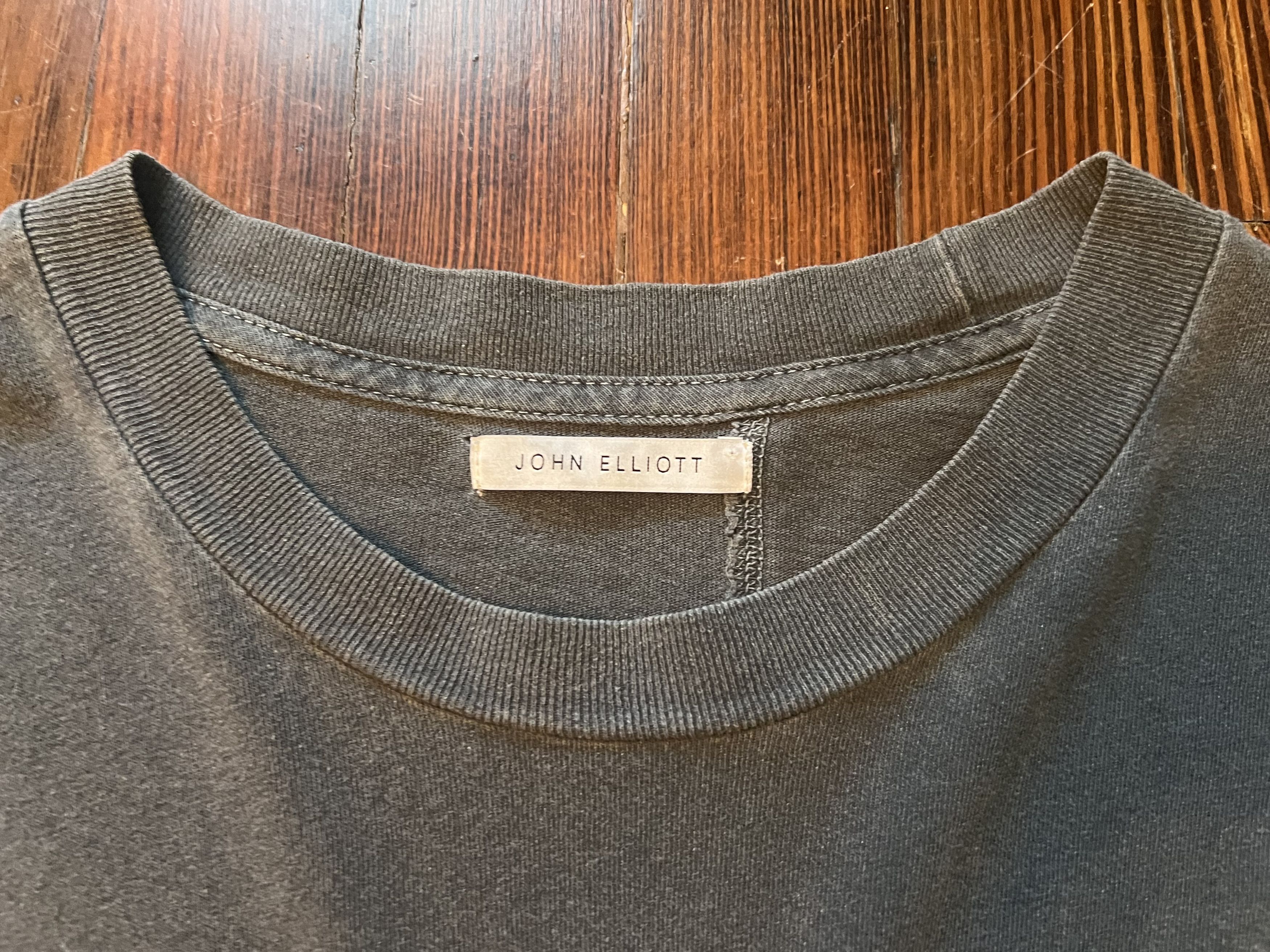 John Elliott Reconstructed S/S Tee - Washed Black Size US L / EU 52-54 / 3 - 2 Thumbnail