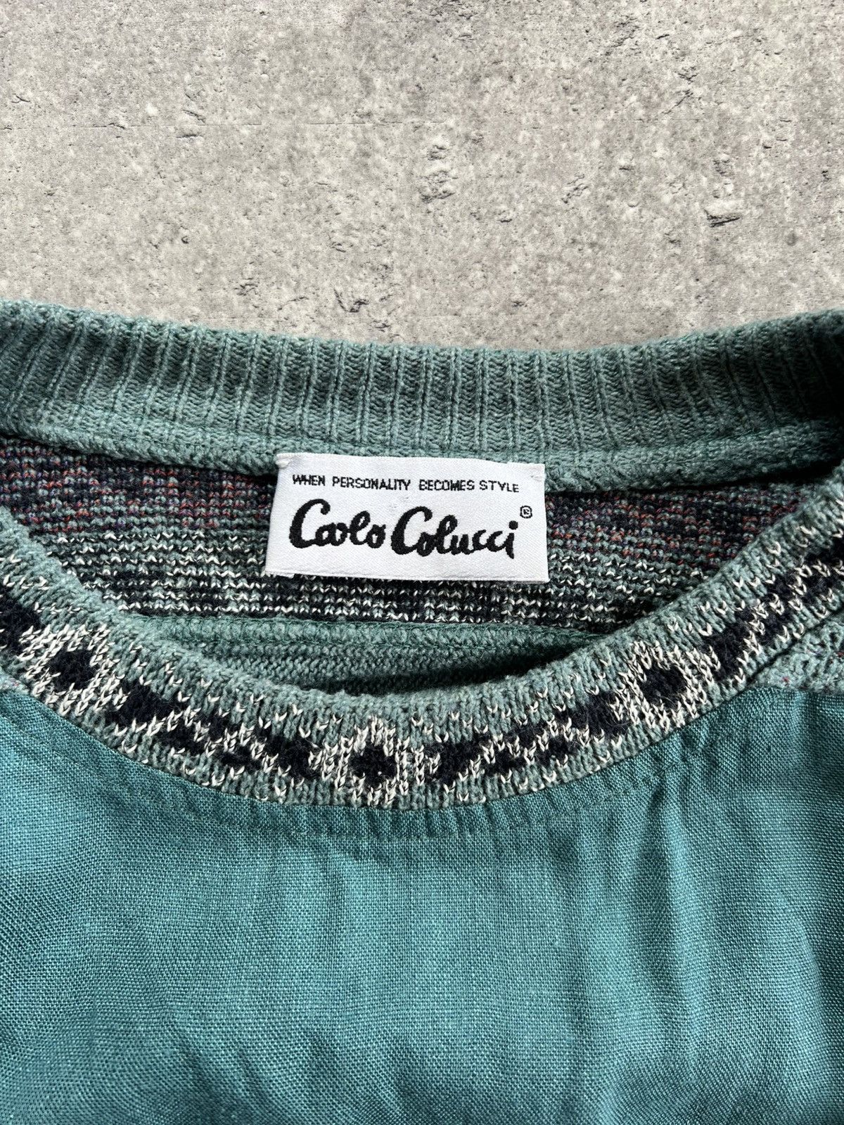 Carlo Colucci Carlo Colucci Coogi Style Sweater 90s Biggie Knit Vintage Size US XL / EU 56 / 4 - 7 Thumbnail