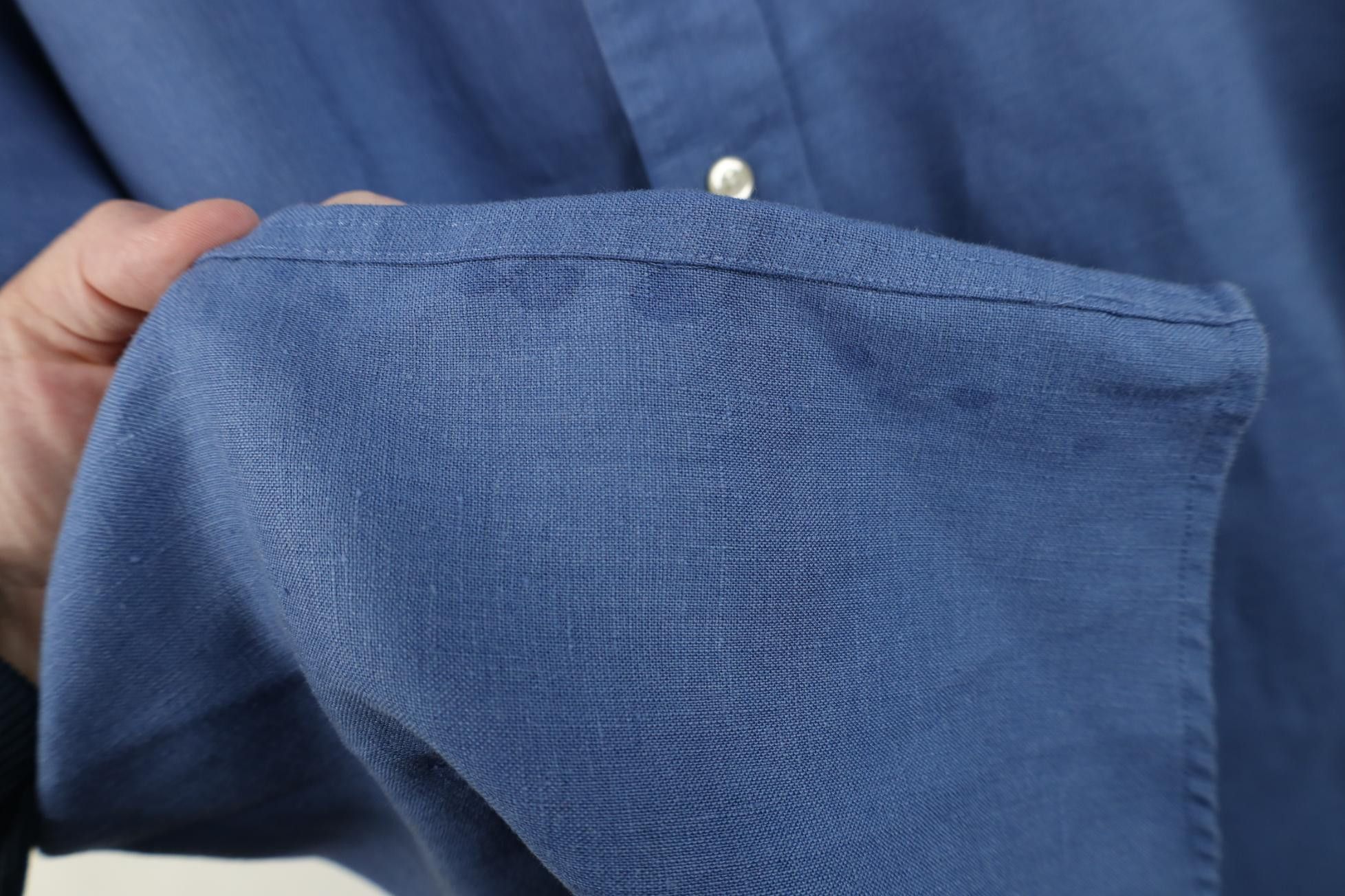 Jos. A. Bank Jos A Bank Linen Short Sleeve Collared Button Down Shirt Size US XL / EU 56 / 4 - 11 Thumbnail