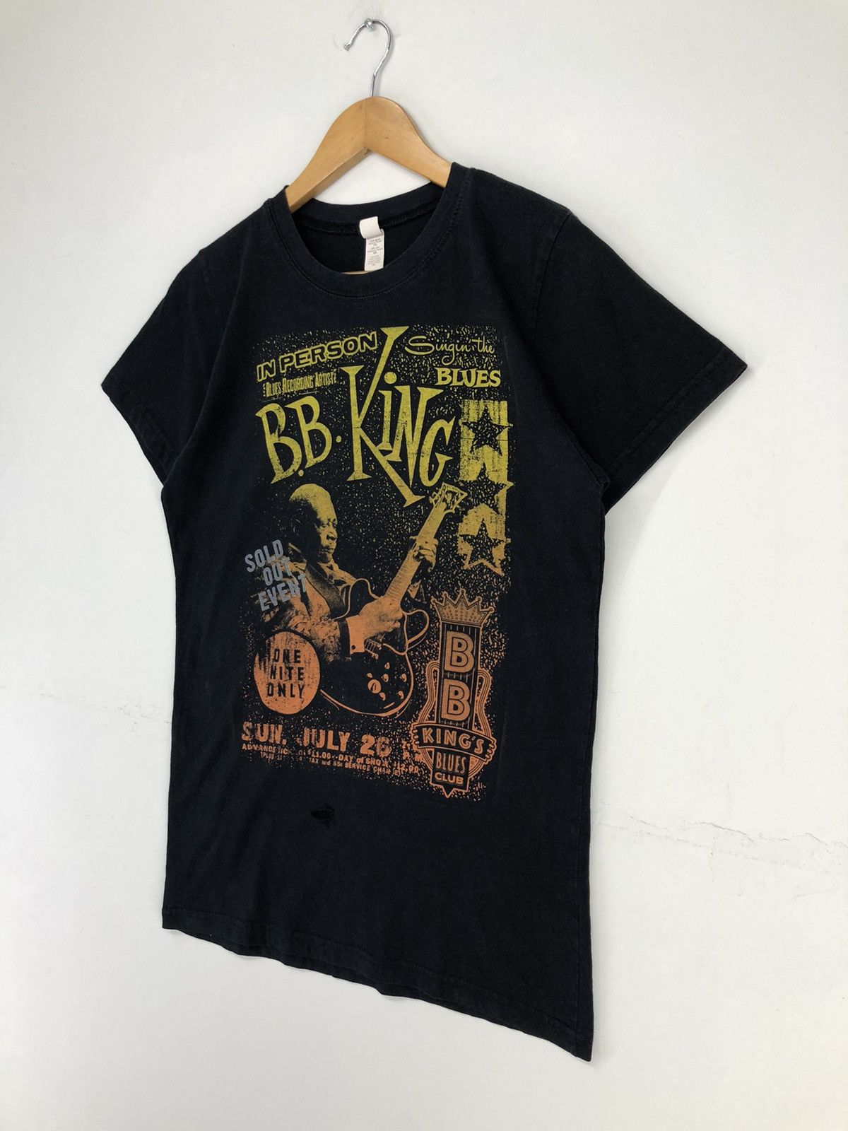 Band Tees Bb King Tour Jazz Big Print Distressed Tshirt Size S / US 4 / IT 40 - 4 Thumbnail