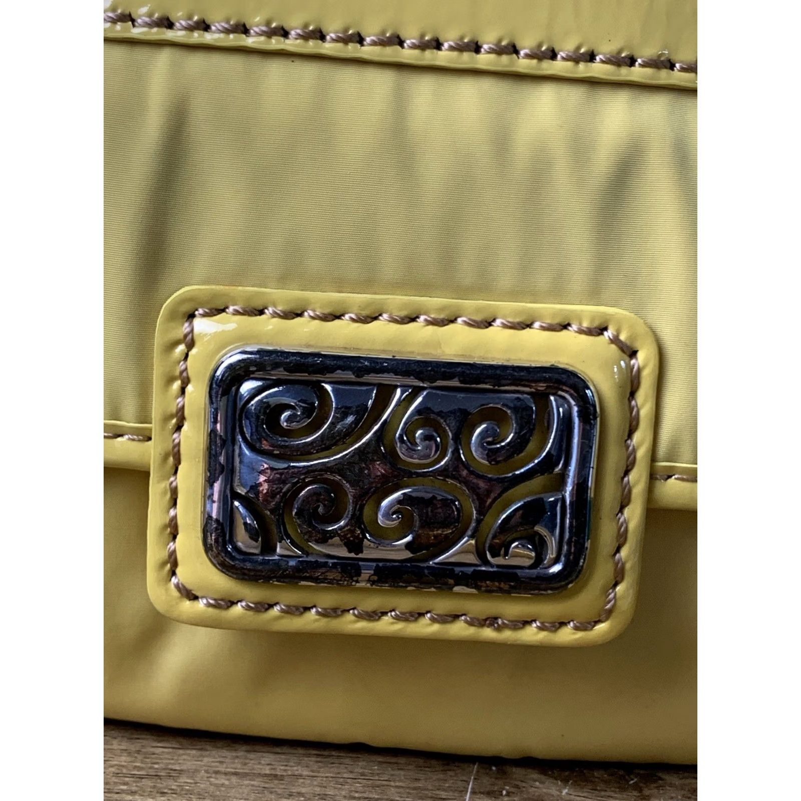 Brighton VINTAGE Brighton Charlie Crossbody Handbag Charm Yellow Size ONE SIZE - 2 Thumbnail