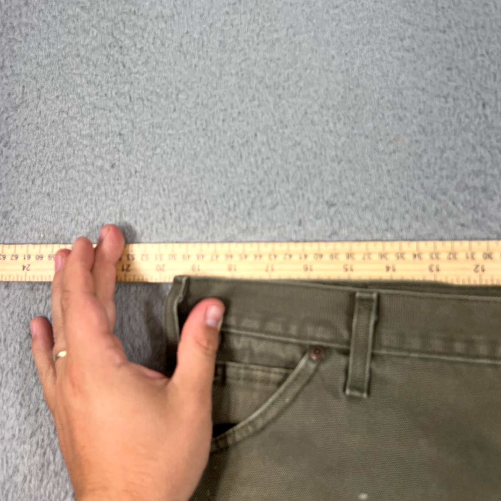 Dickies VINTAGE Dickies Mens Carpenter Pants Workwear Green Size 38X30 Canvas Relaxed Fit Size US 38 / EU 54 - 7 Thumbnail