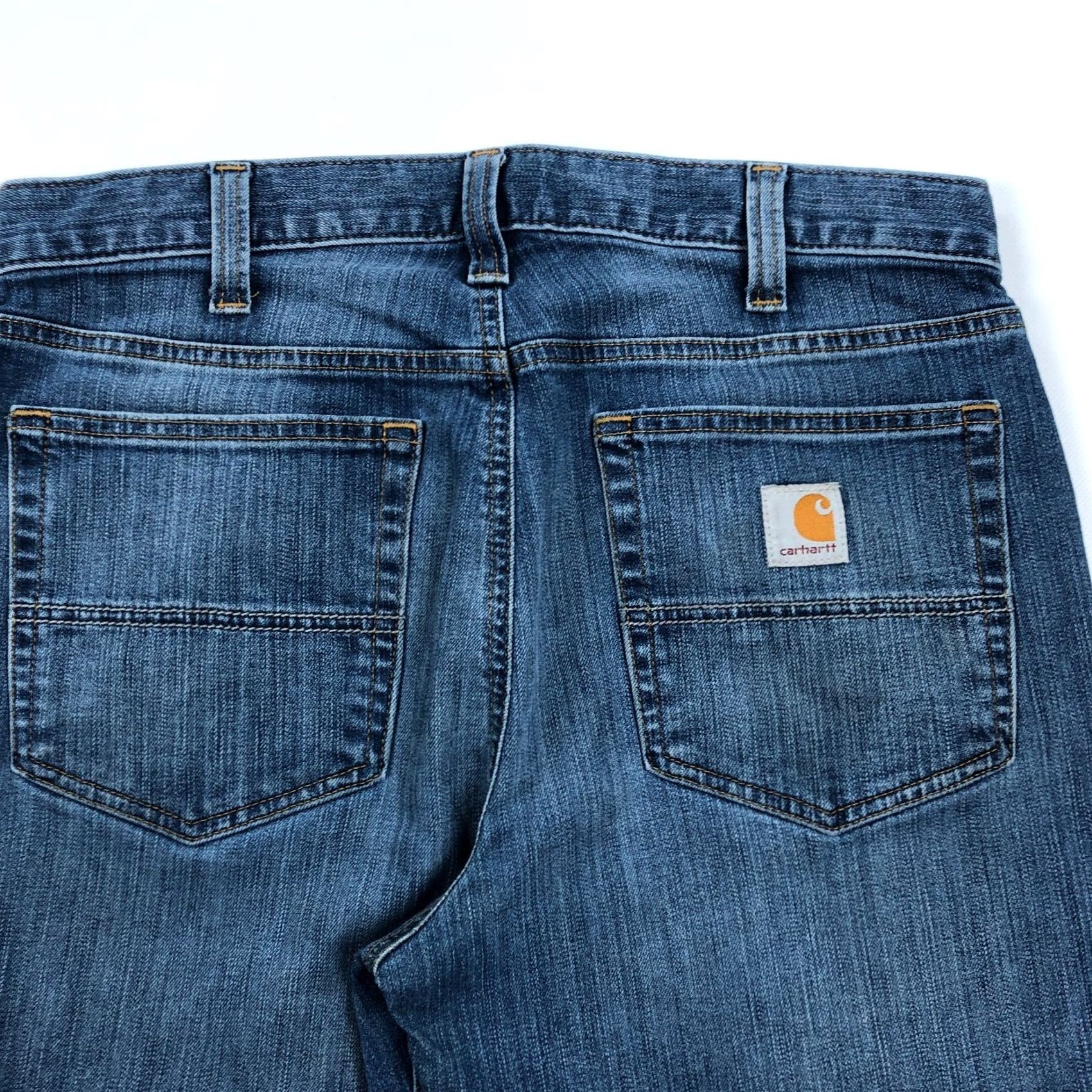 Carhartt Carhartt Jeans Mens 32x32 Rugged Flex Relaxed Blue Denim Pants Jeans 5-Pocket Mens Regular Blue Carhartt Rugged Flex straight fit jeans Size US 32 / EU 48 - 4 Thumbnail