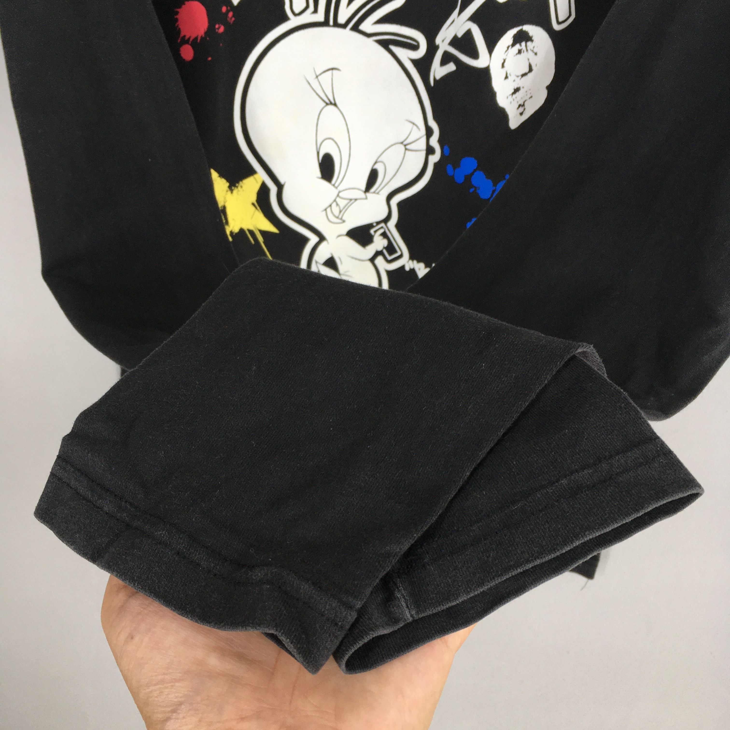 Vintage × Warner Bros Vintage Looney Tunes Tweety Black T shirt Medium Size US M / EU 48-50 / 2 - 6 Thumbnail