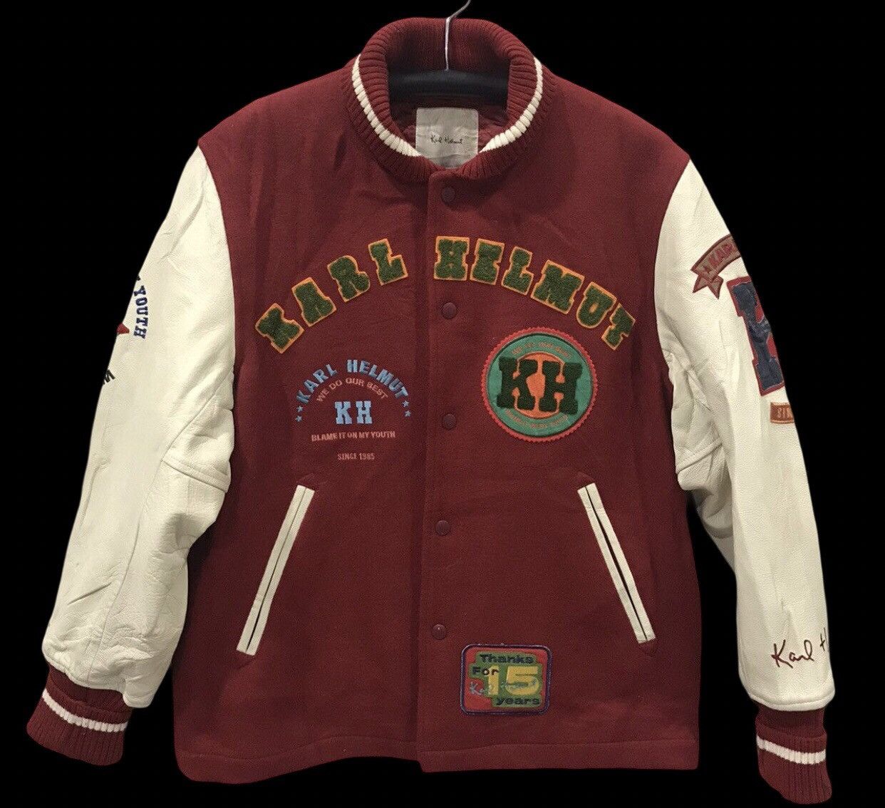 Karl Helmut KARL HELMUT Appreciation Varsity Jacket Size US M / EU 48-50 / 2 - 2 Thumbnail