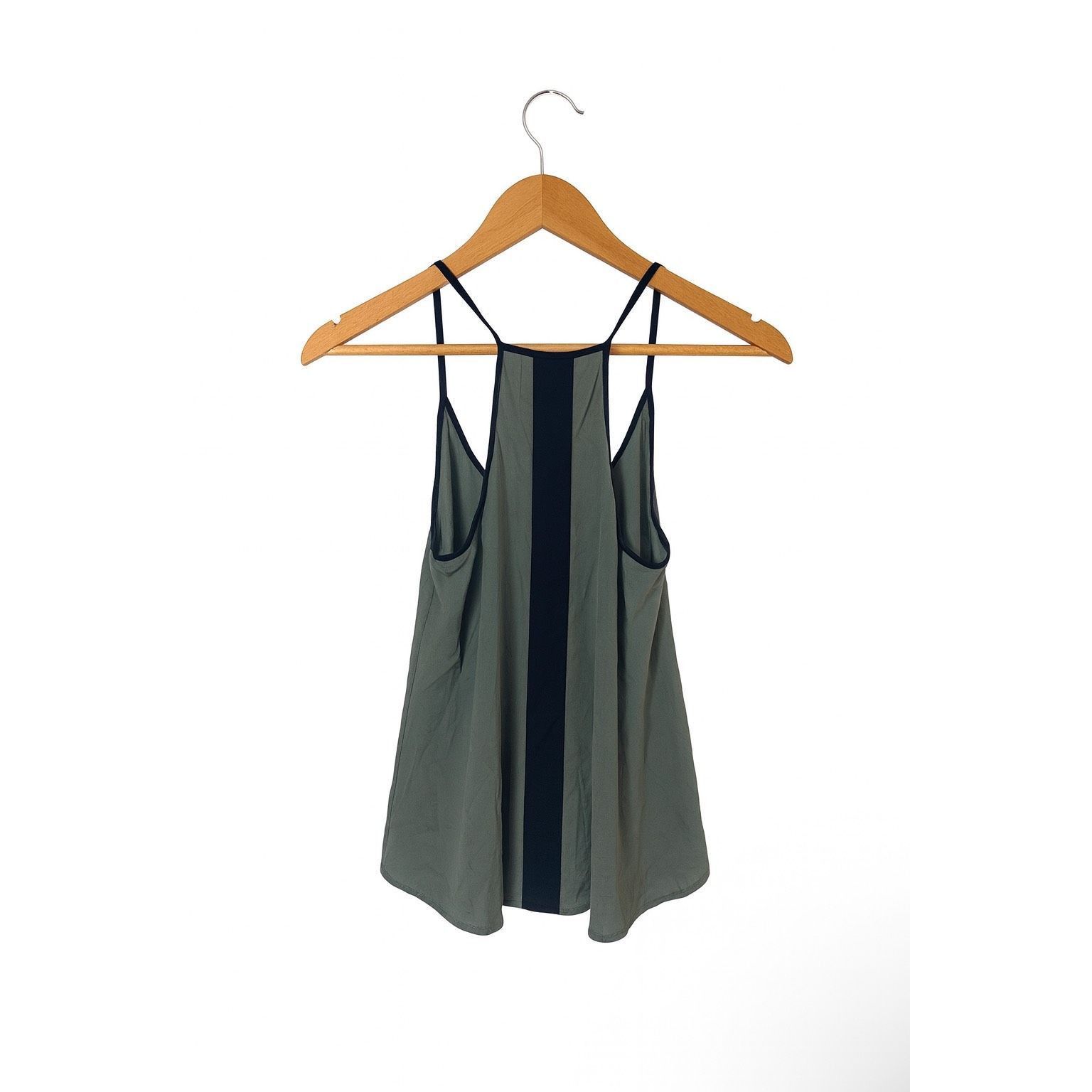 Other Ro & De Women’s Green Black Racerback Tank Top Small Lightwe Size S / US 4 / IT 40 - 5 Thumbnail