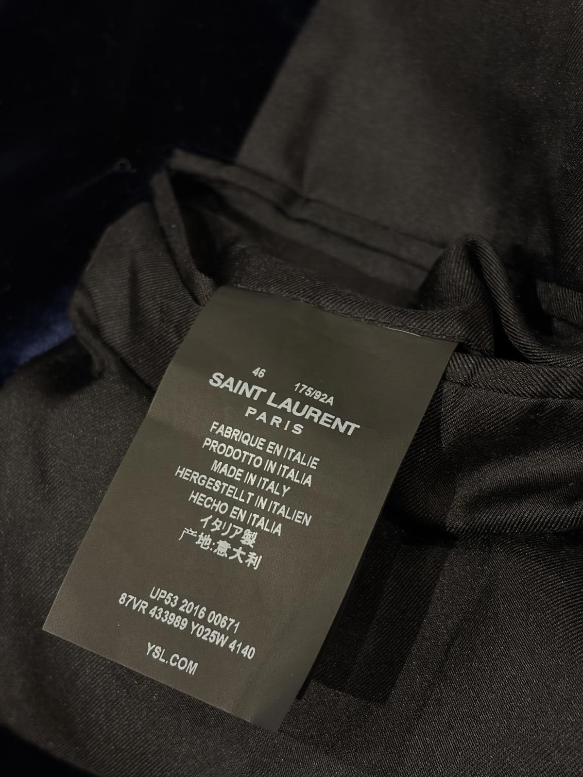 Saint Laurent Paris Saint Laurent Velvet Blazer Size 36R - 5 Thumbnail