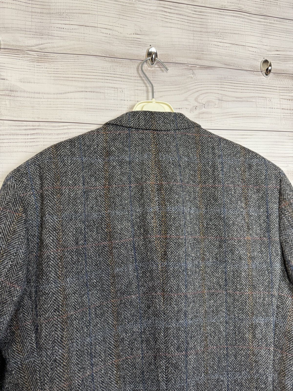 Harris Tweed Harris Tweed Barutti wool checkered wool blazer Size 44S - 4 Thumbnail