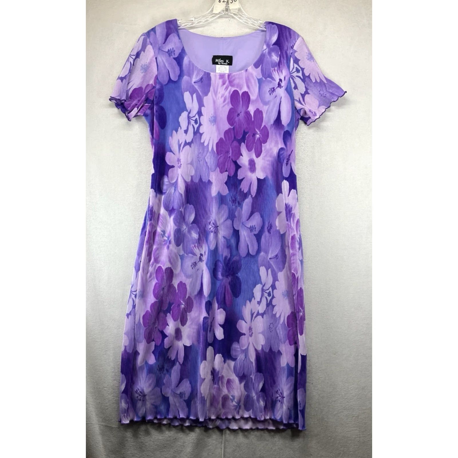 Vintage VINTAGE Miles Maxi Dress Shirt Dress 10 Purple Floral Bohemian 90s Grunge Fairy Placeholder Size L / US 10 / IT 46 - 2 Thumbnail
