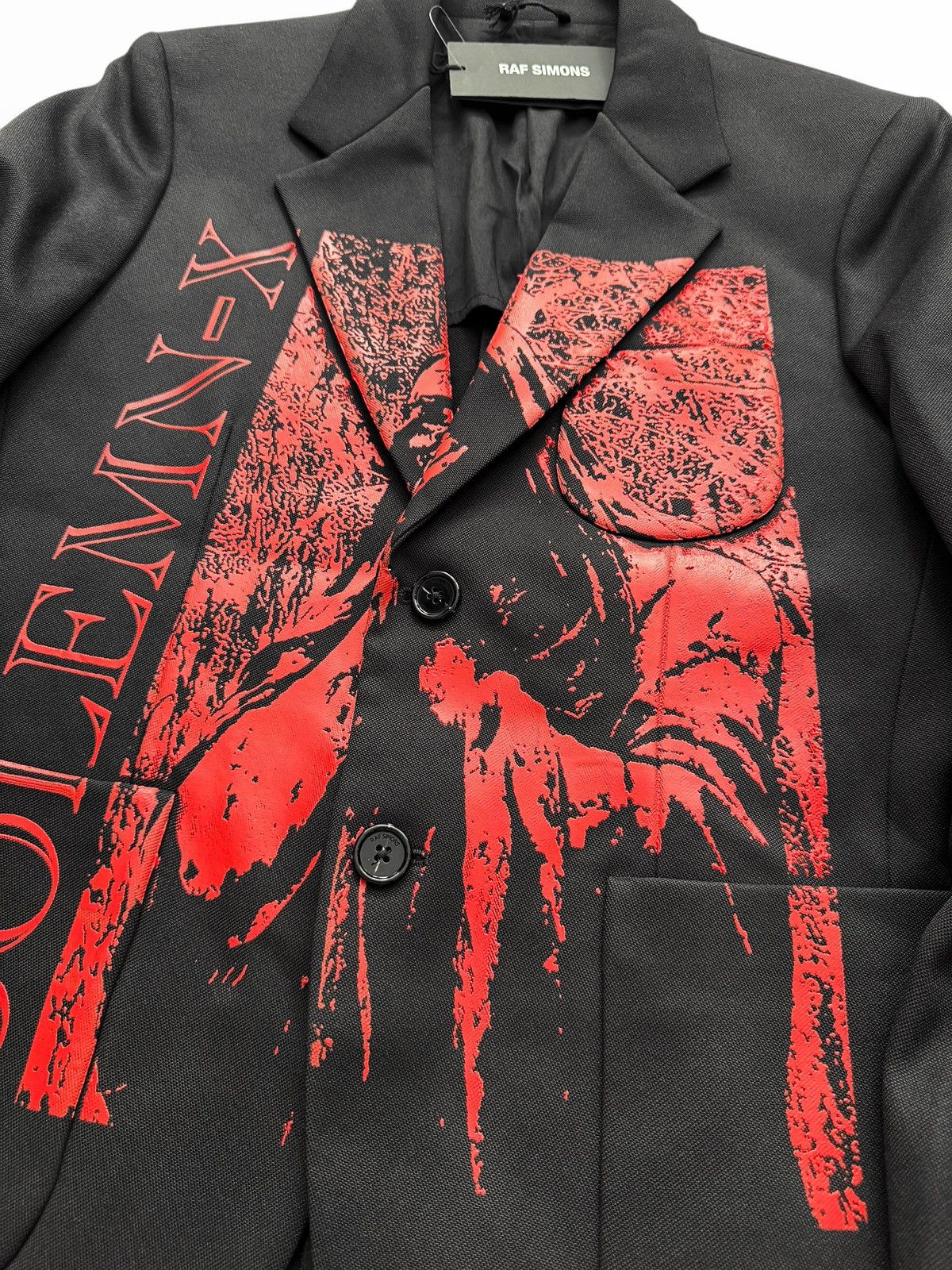 Raf Simons Rare 2022 School Printed Blazer Jacket Solemn-X Size US L / EU 52-54 / 3 - 4 Thumbnail