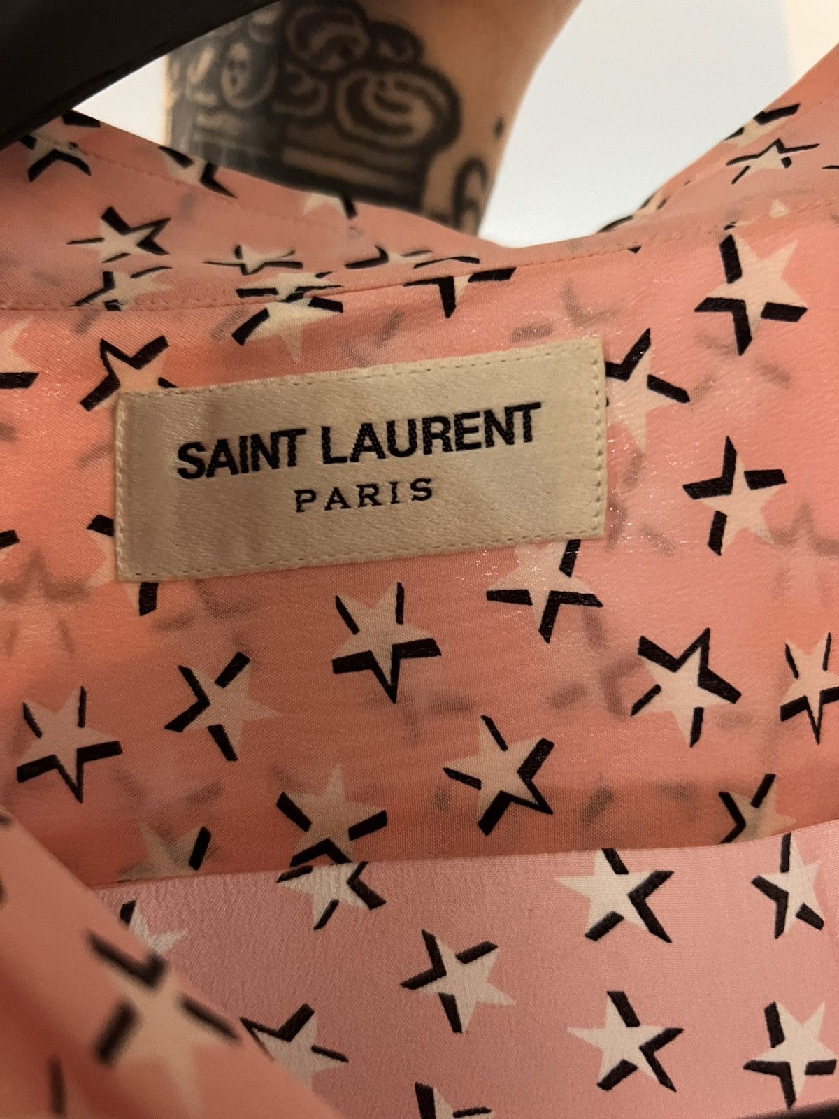 Saint Laurent Paris × Yves Saint Laurent Saint Laurent stars shirt Size US L / EU 52-54 / 3 - 4 Thumbnail