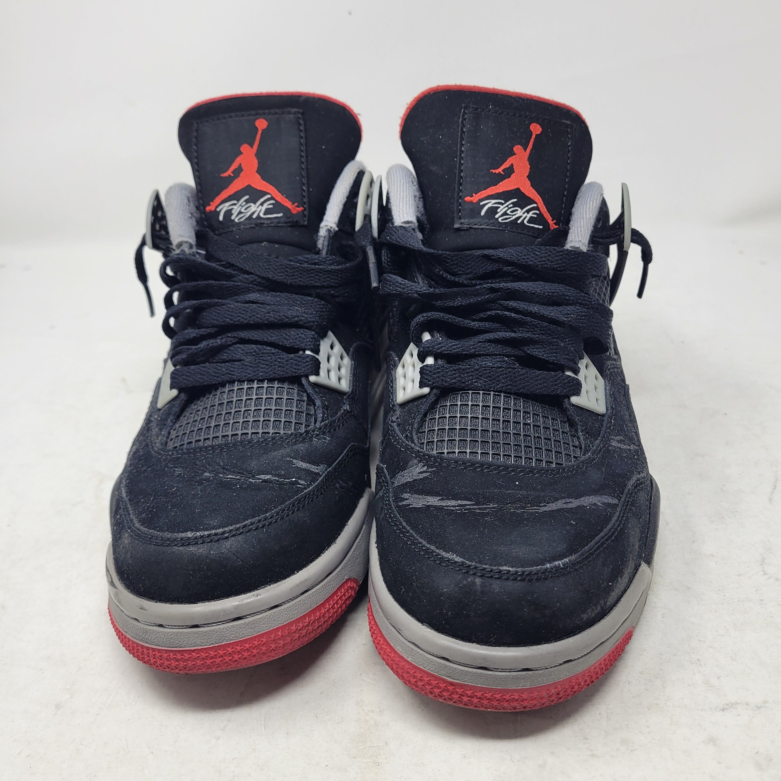 Jordan Brand × Nike Air Jordan 4 Retro IV Black Red BRED 308497-089 US sz 8 Size US 8 / EU 41 - 3 Thumbnail