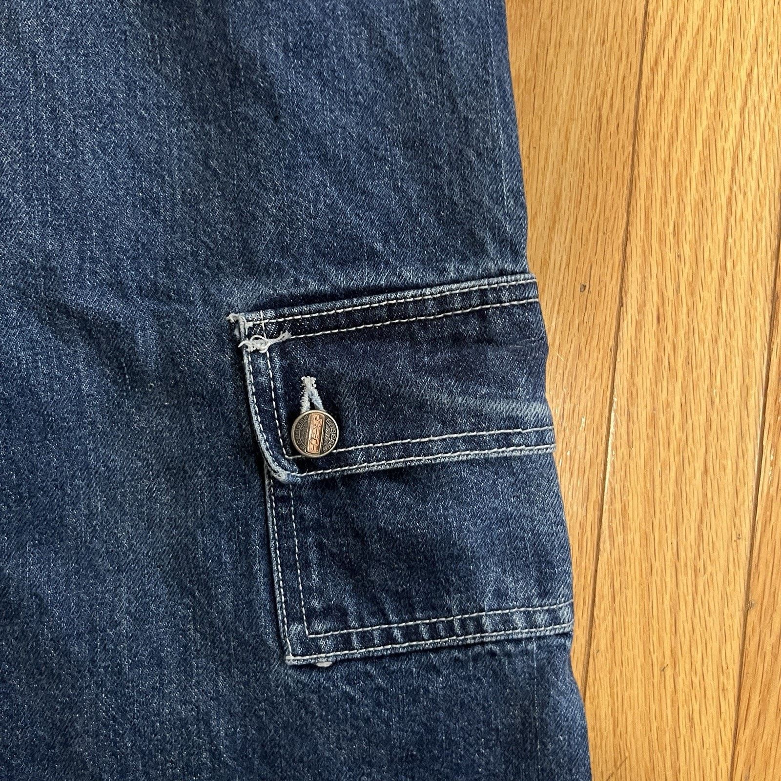 JNCO 90s USA made Vintage GAT Flare Baggy Denim Pants Rave Y2K Size US 34 / EU 50 - 7 Thumbnail