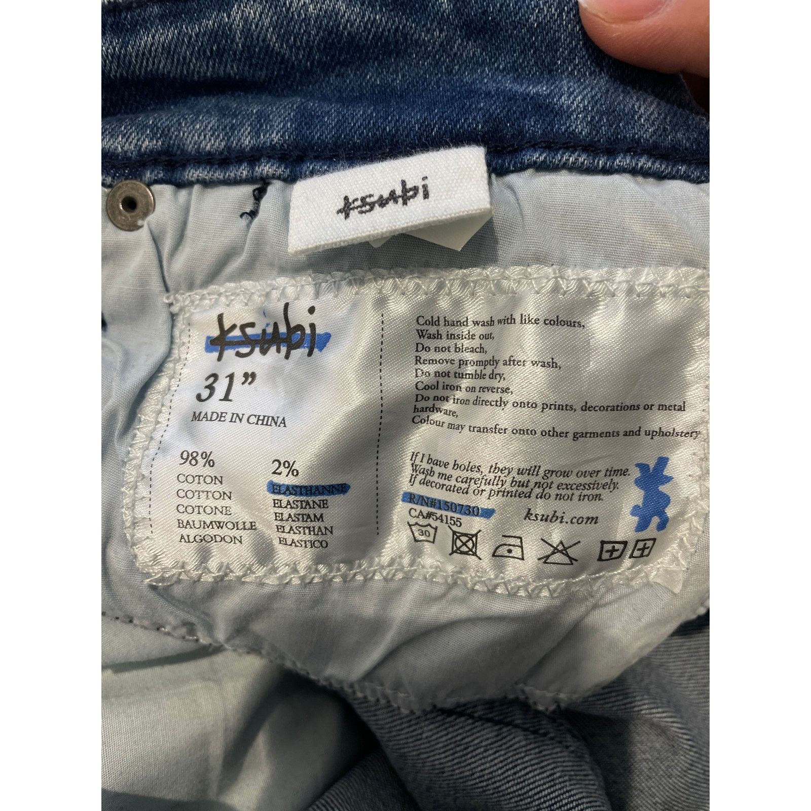 Ksubi Ksubi Jeans Light Wash Sign Of The Time Used 31 Size US 31 - 3 Thumbnail