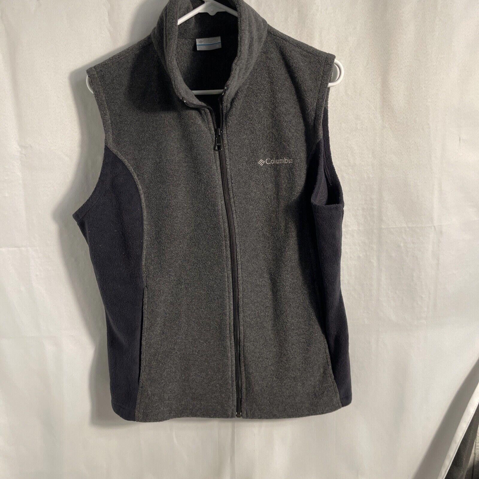 Columbia Columbia Fleece Vest XL Blue Black /grey Fullzip Color Block Size US XL / EU 56 / 4 - 1 Thumbnail
