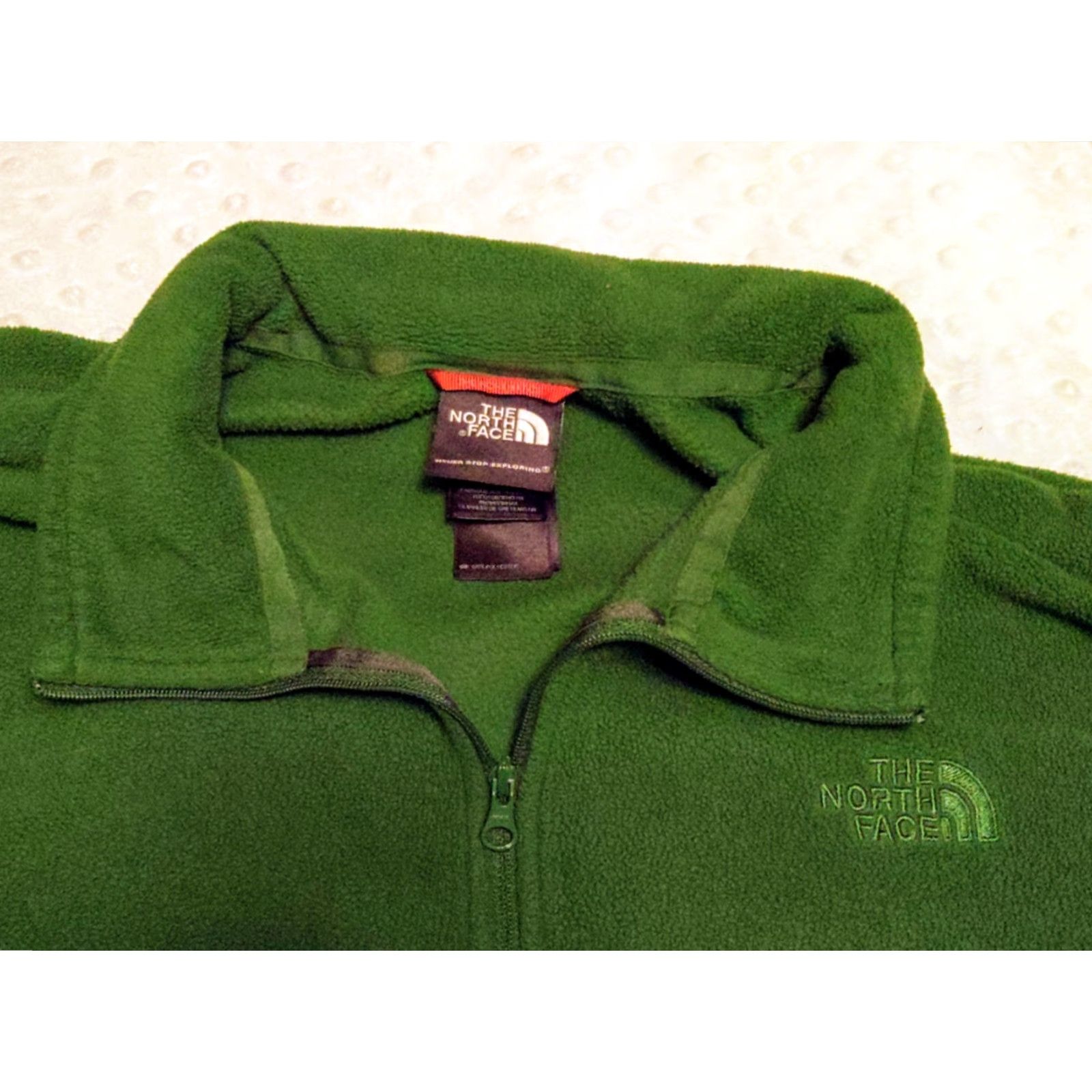 The North Face The North Face Sweater Mens Regular Green Fleece 1/4 Zip Long Sleeve Winter Fall Spring Pullover Logo Embroidered 90s Outdoor Casual Workwear Mens Size US L / EU 52-54 / 3 - 4 Thumbnail