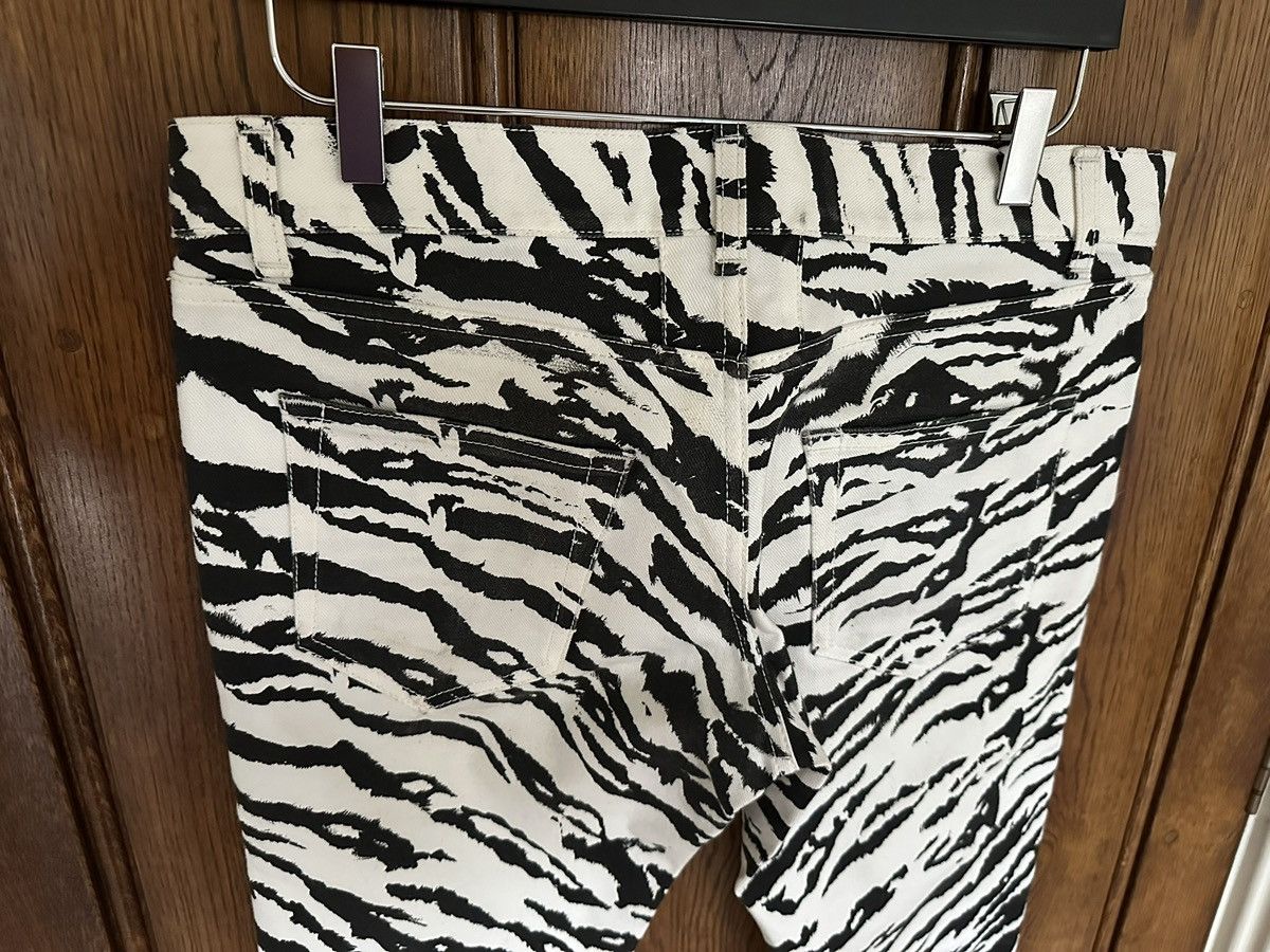 Saint Laurent Paris Grail SS14 Saint Laurent zebra denim jeans Hedi 31 D02 Size US 31 - 20 Thumbnail