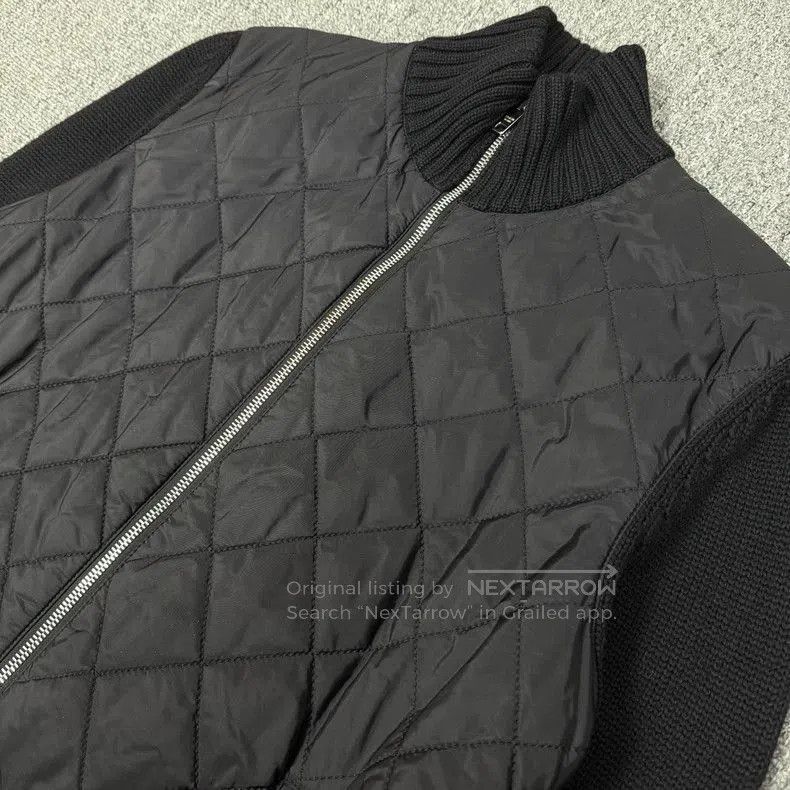 Prada Prada Black Quilted Cotton Jacket. Size US L / EU 52-54 / 3 - 3 Thumbnail