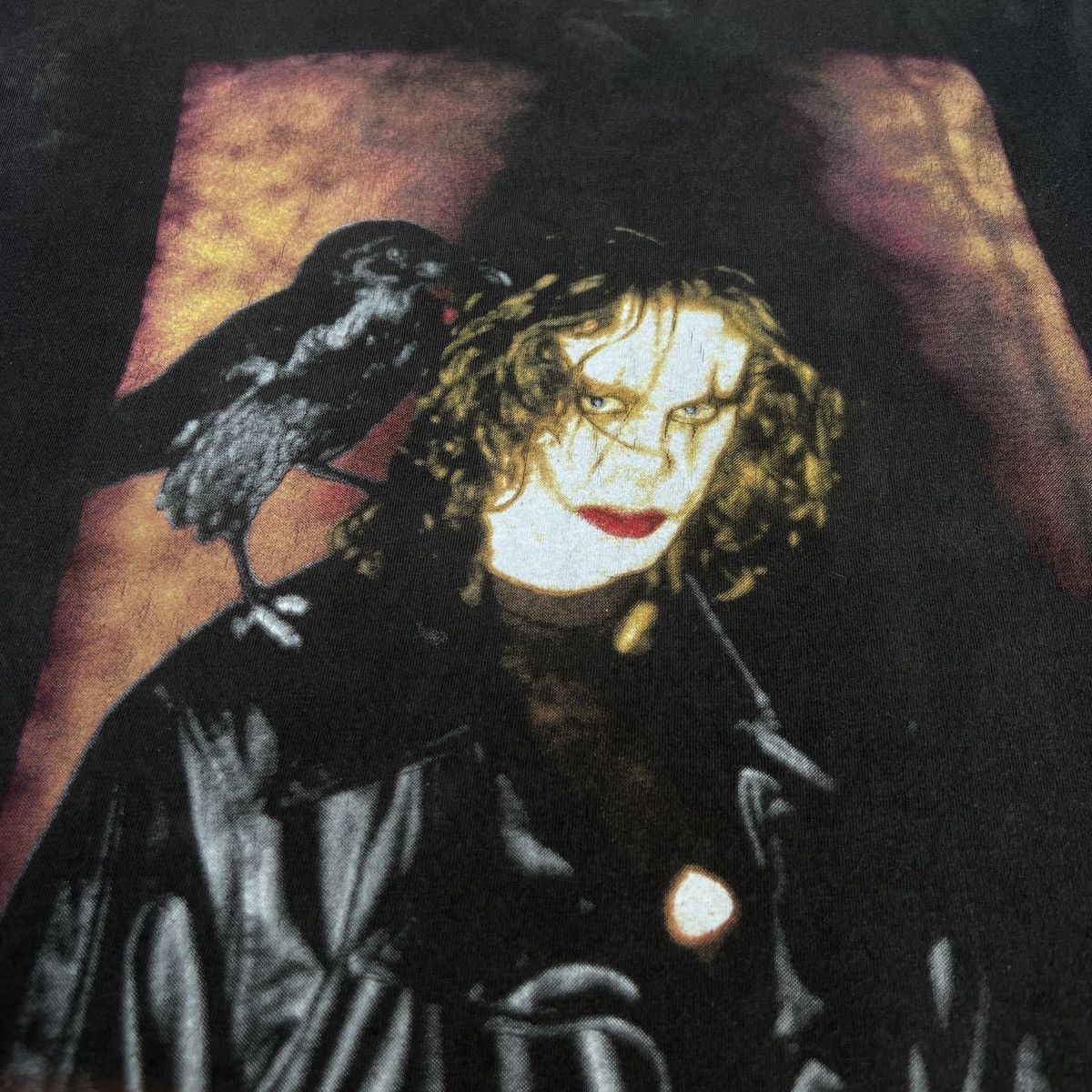 Expert Horror Vintage 90s The Crow Brandon Lee Movie Tee XL Faded Thrashed Size US XL / EU 56 / 4 - 5 Thumbnail