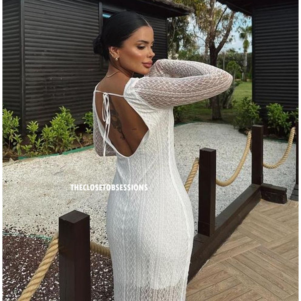 Zara ZARA BLOGGER FAVE!!! Open Back Maxi Dress NWT Size L / US 10 / IT 46 - 14 Thumbnail